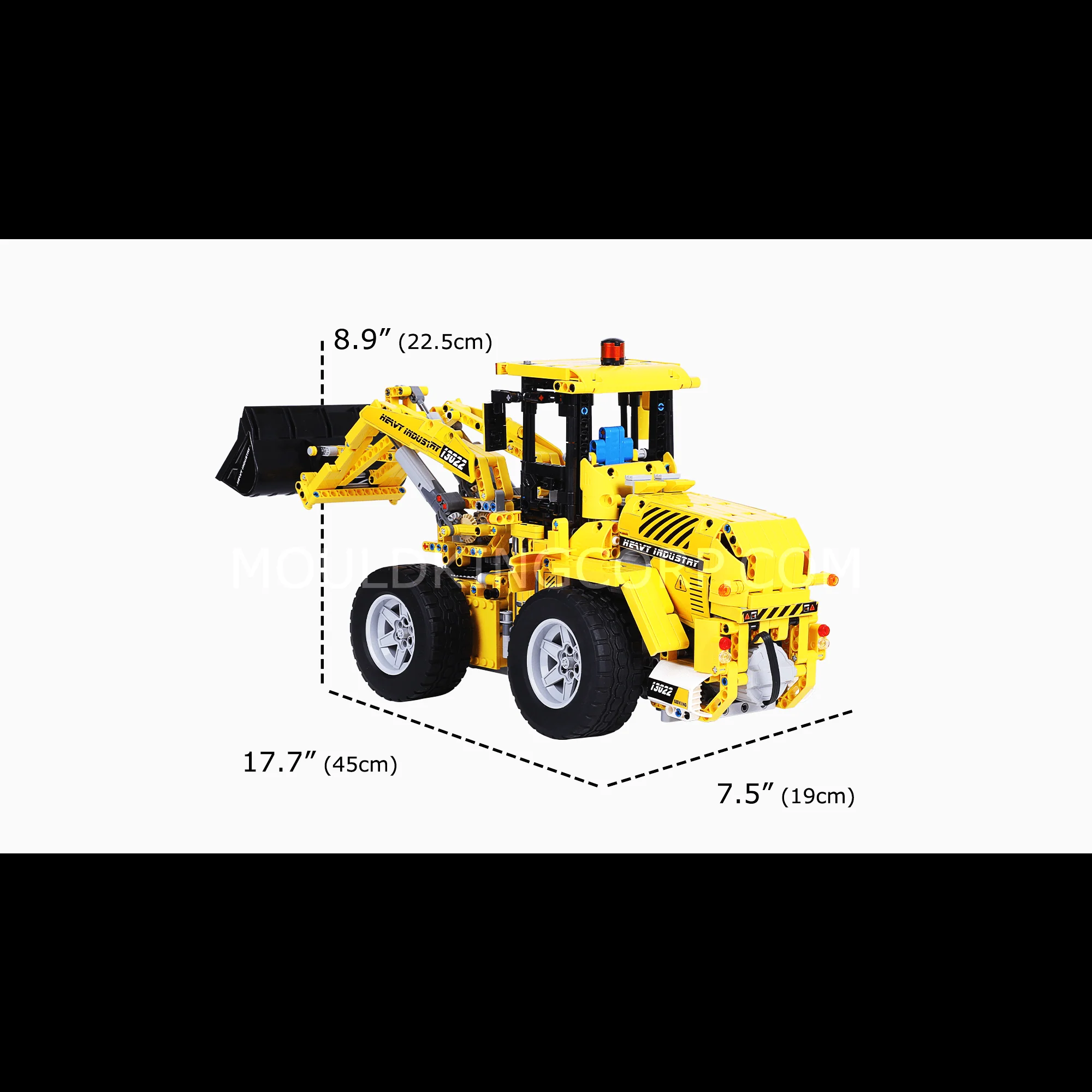Mould King 13122S Remote Controlled Bucket Loader Building Set | 1582 Pcs - Image 6