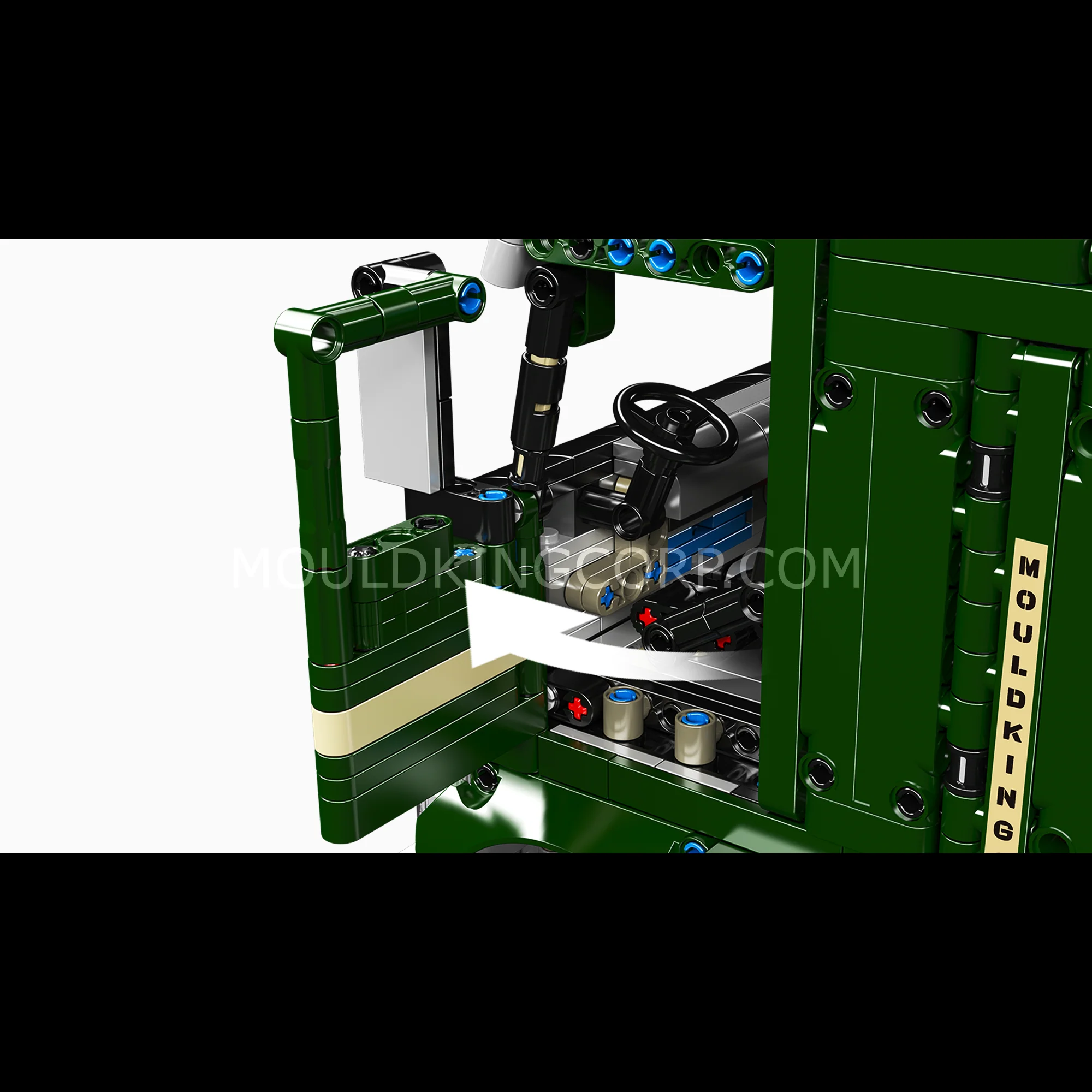 Mould King 13202 1970s American Cabover Truck Building Set | 2,181 Pcs - Image 3