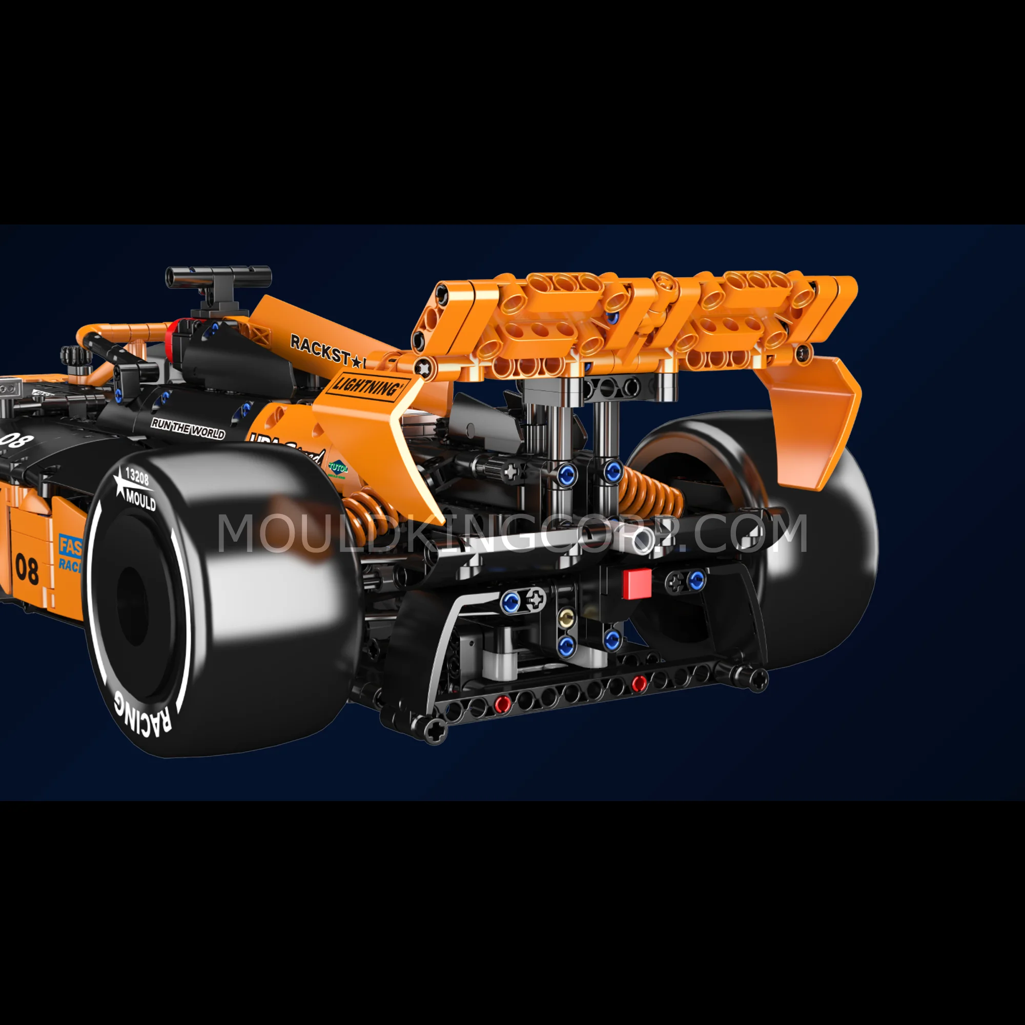Mould King 13208 1:8 Scale MCL Racing Car Model Building Set | 1,480 PCS - Image 3