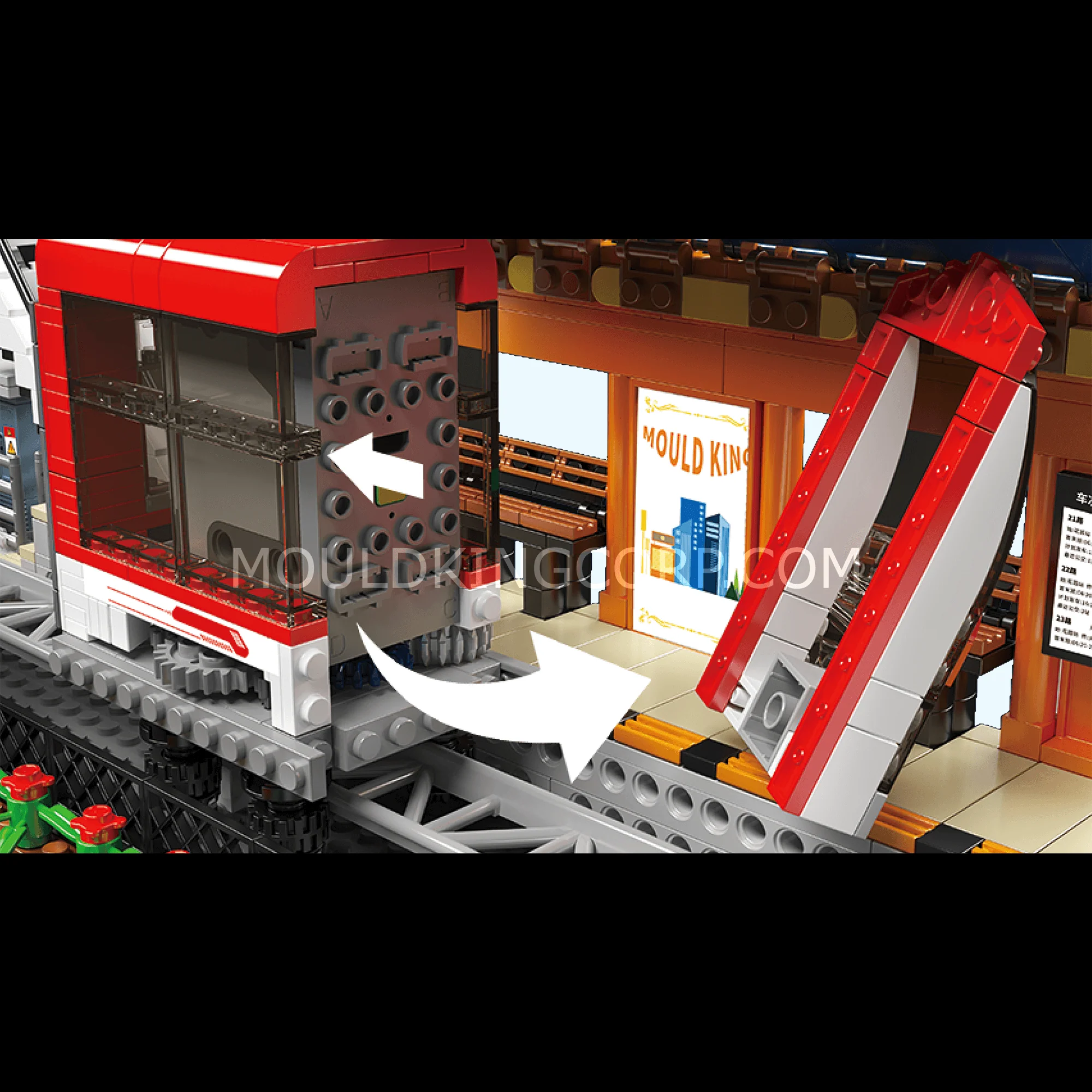 Mould King 16052 Motorised Monorail Building Set | 1,488 Pcs - Image 5