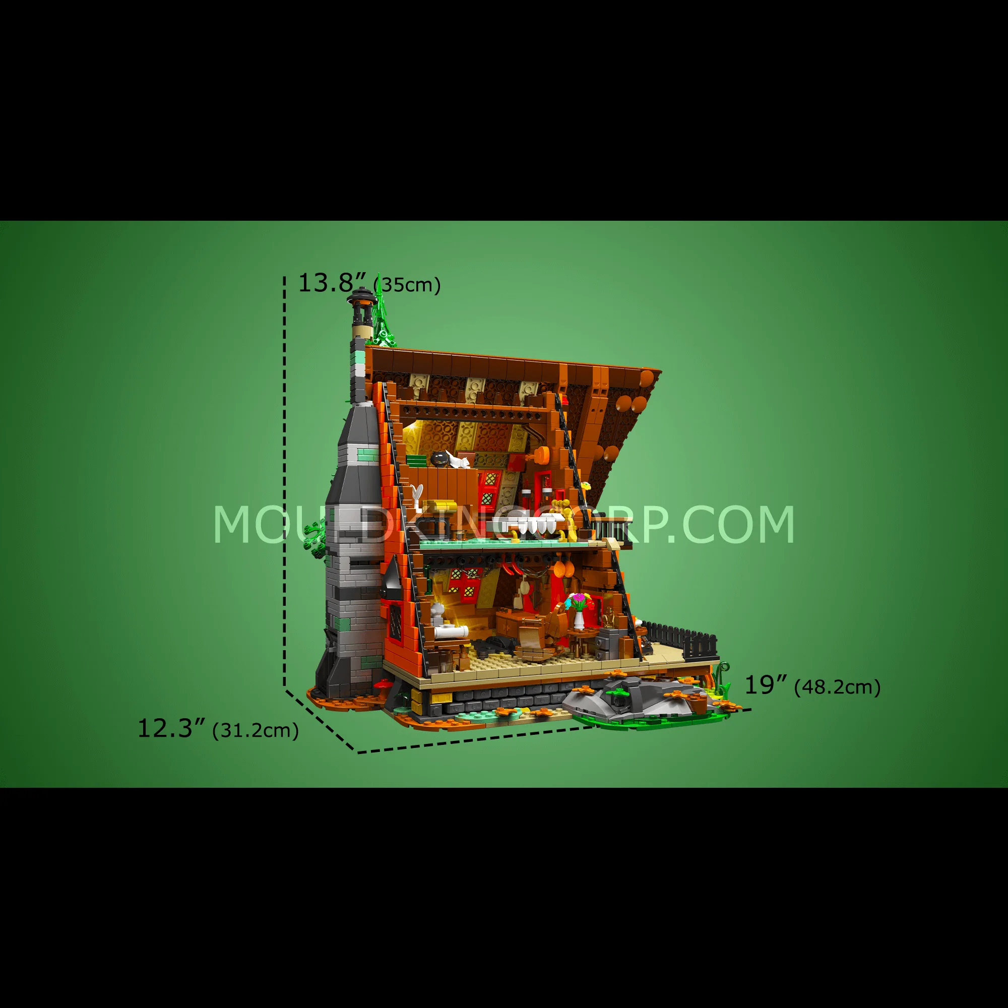 Mould King 16053 Cabin in The Woods Building Toy Set | 3,398 PCS - Image 6