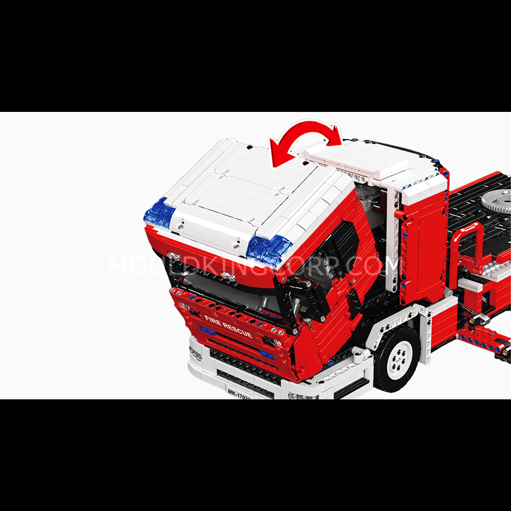 Mould King 17022 Remote Controlled Firetruck Building Set | 4,886 Pcs - Image 3