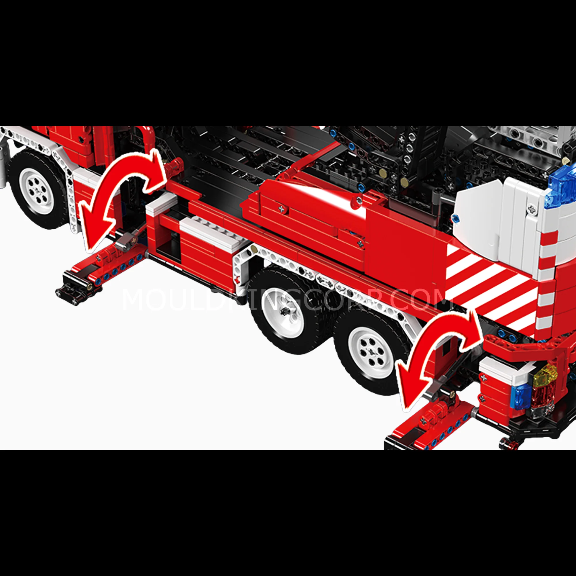 Mould King 17022 Remote Controlled Firetruck Building Set | 4,886 Pcs - Image 4