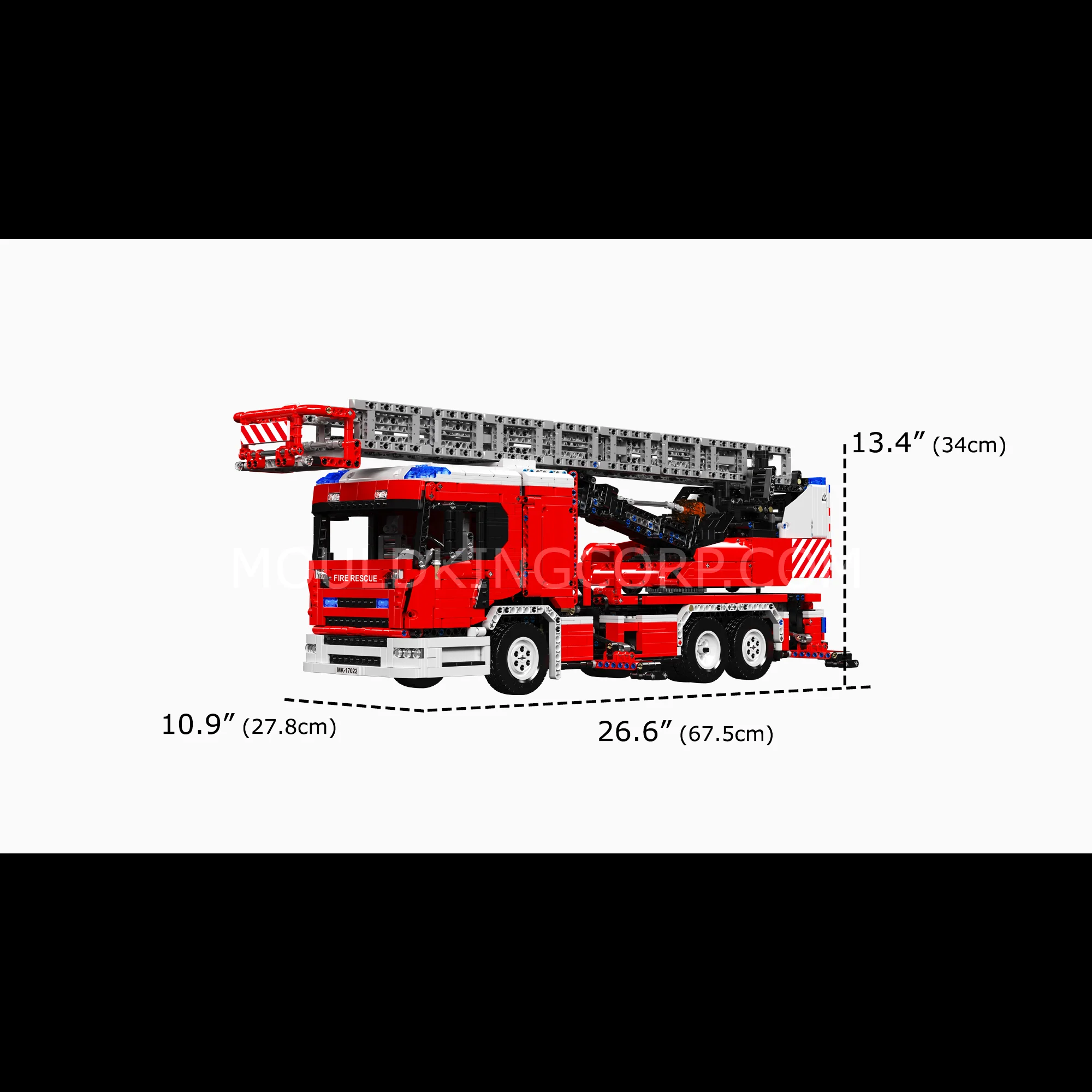 Mould King 17022 Remote Controlled Firetruck Building Set | 4,886 Pcs - Image 6