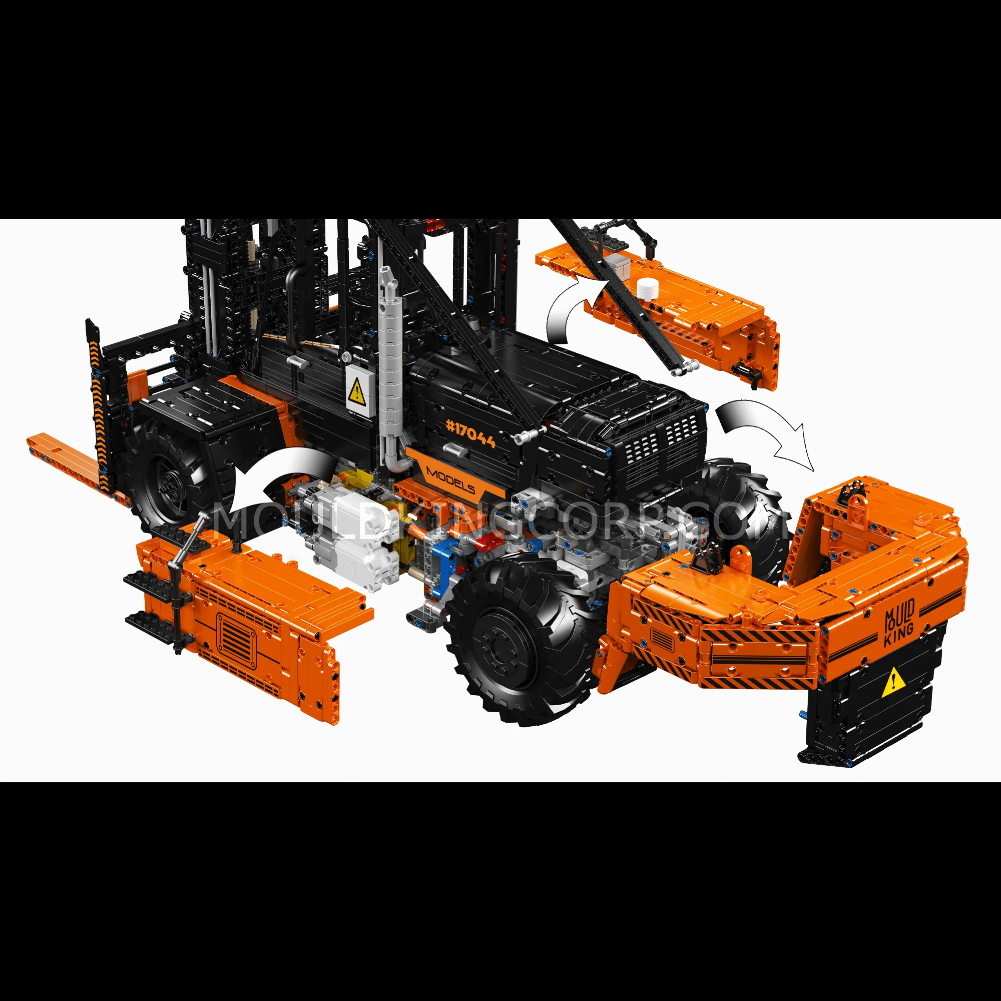 Mould King 17044/17045 Heavy-Duty Forklift Remote Controlled Building Set | 4,579 Pcs - Image 11