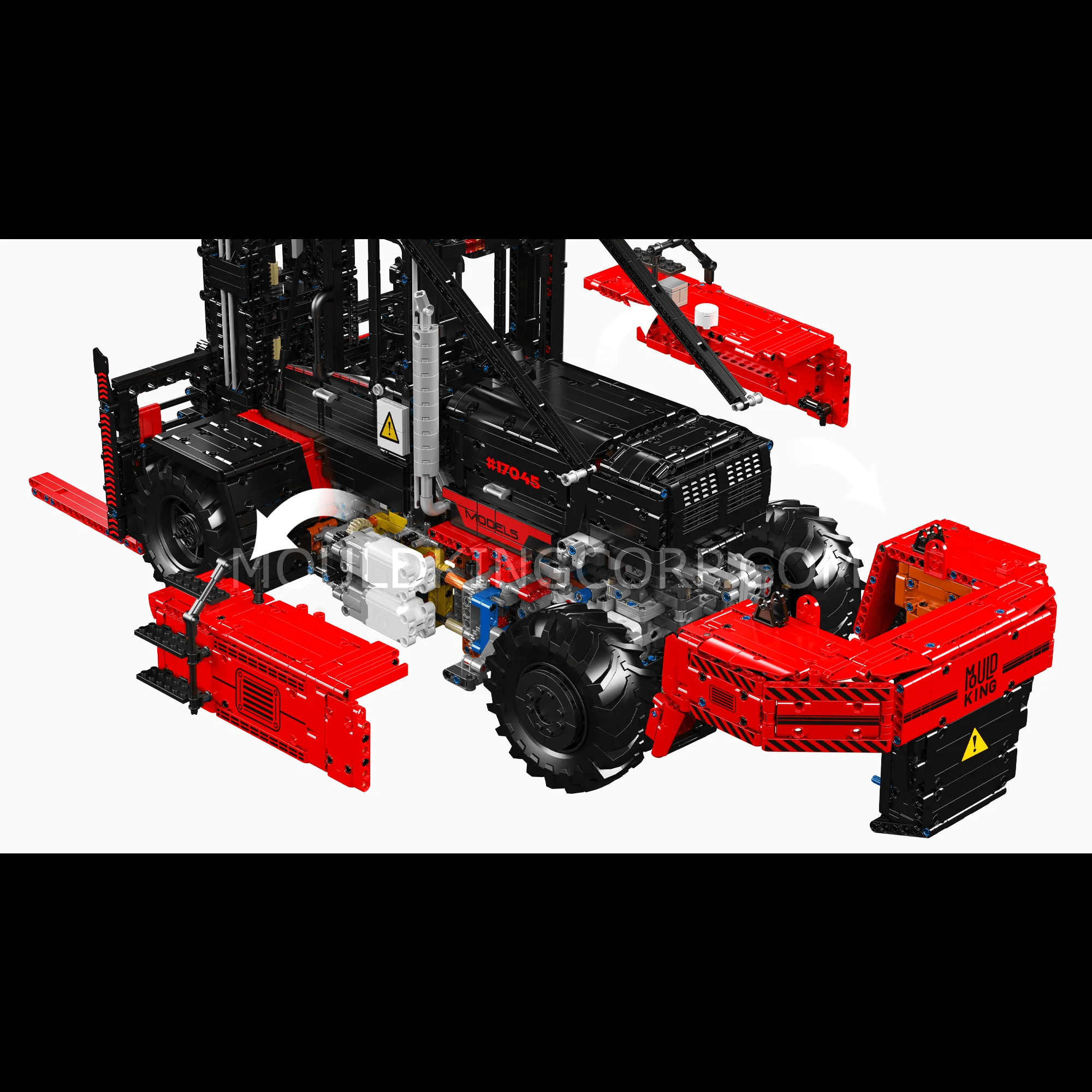 Mould King 17044/17045 Heavy-Duty Forklift Remote Controlled Building Set | 4,579 Pcs - Image 5