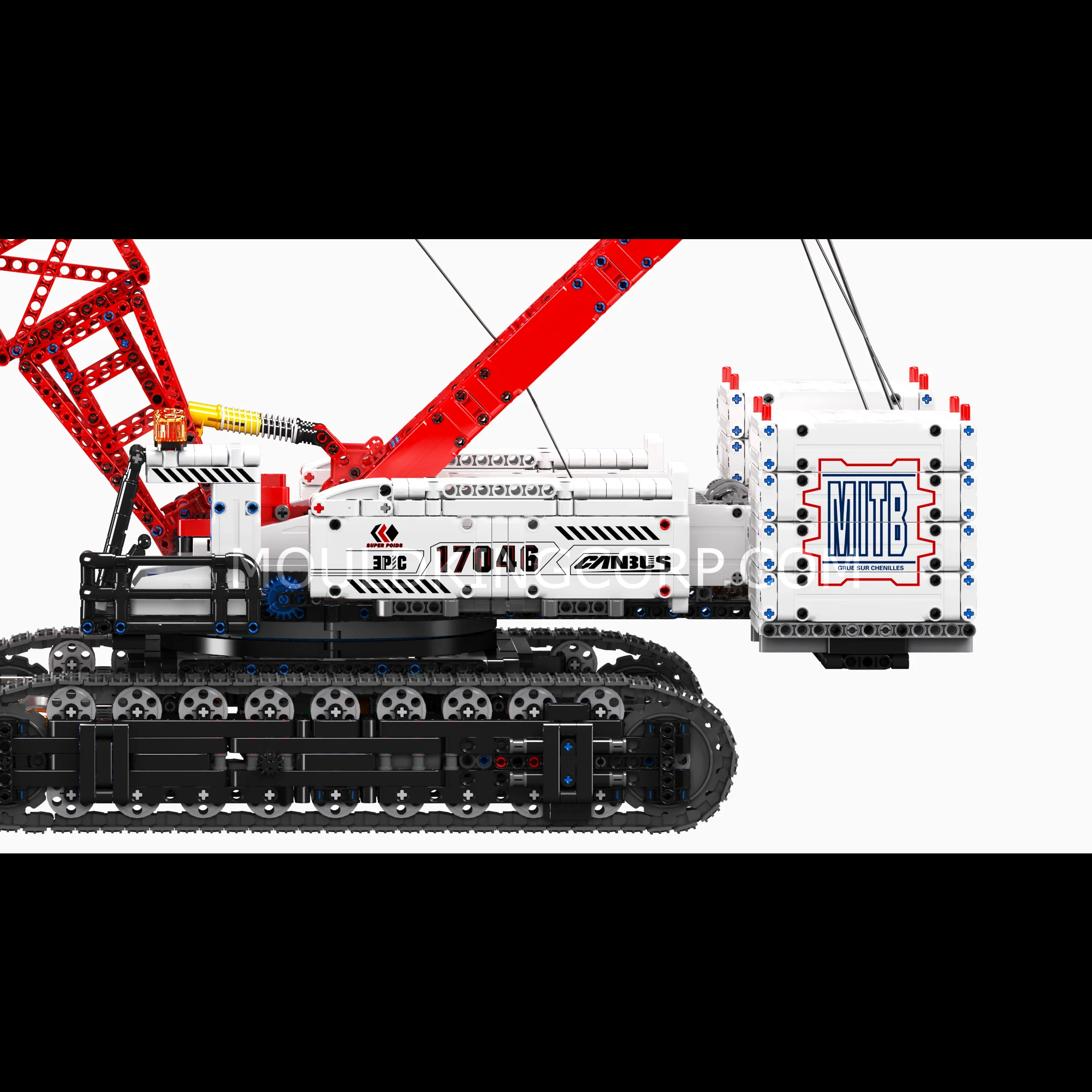 Mould King 17046 Manitowoc 16000 Crawler Crane Building Set | 4,494 Pcs - Image 5