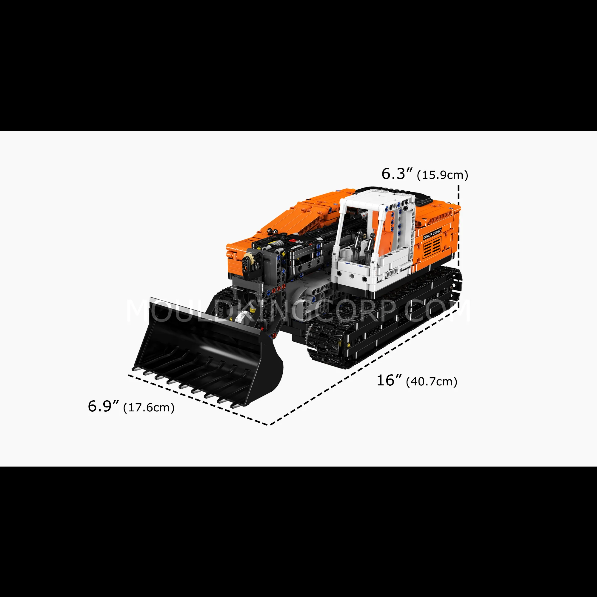 Mould King 17054 Remote Controlled Crawler Loader | 1,423 Pcs - Image 6