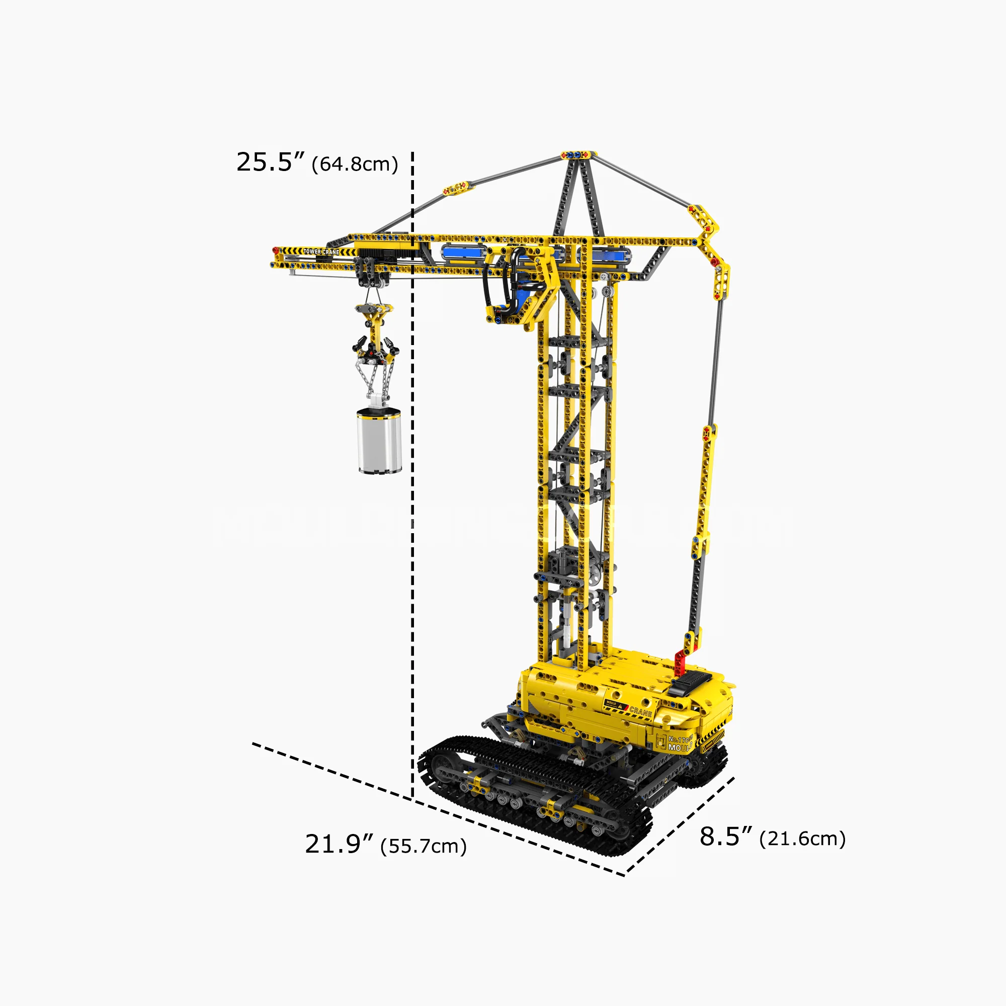 Mould King 17059 Crawler Tower Crane Building Set | 1,731 Pcs - Image 6