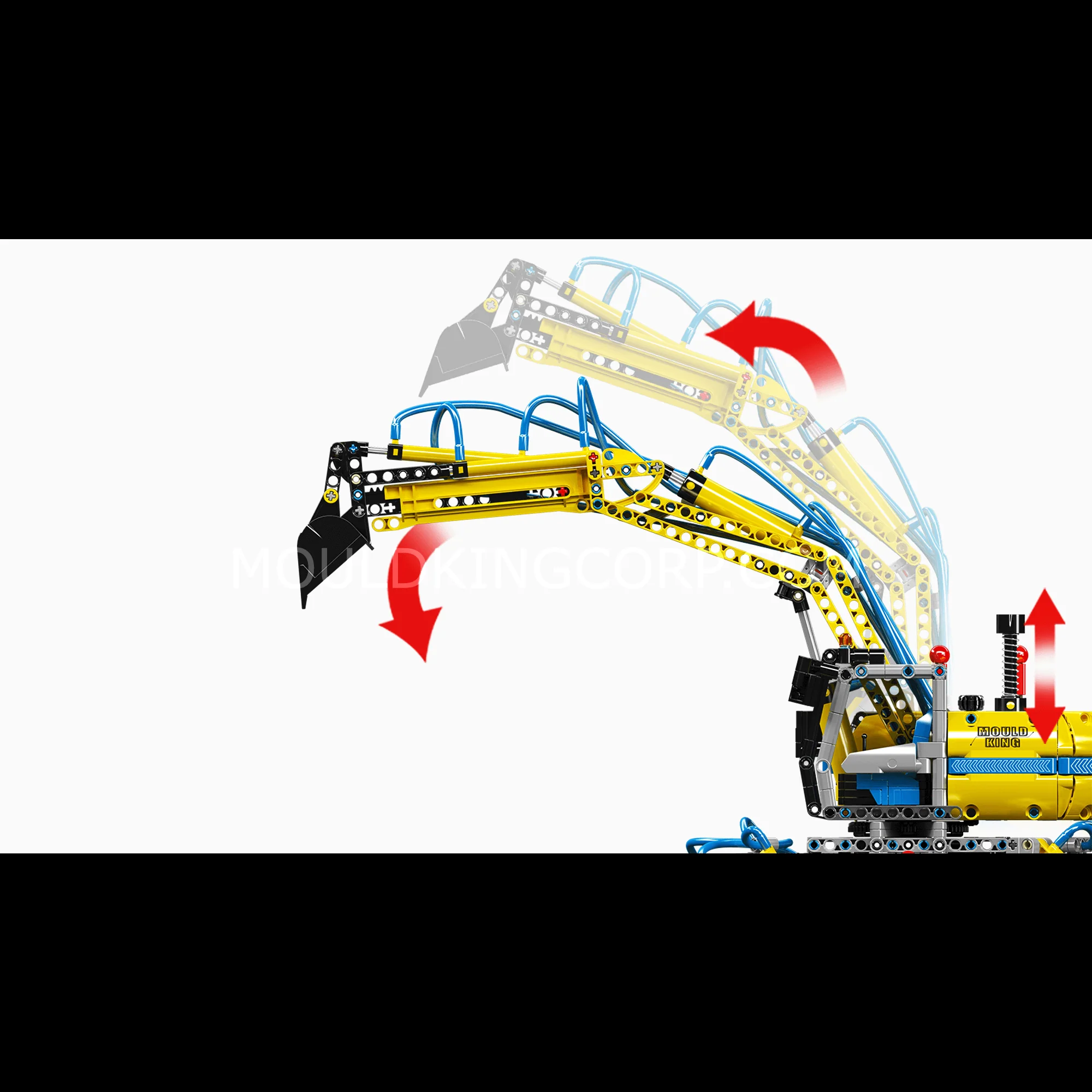 Mould King 17060 All-Terrain Excavator Building Set | 1,392 Pcs - Image 5