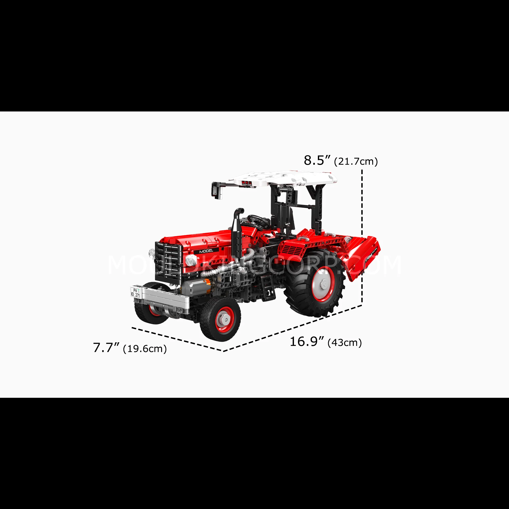 Mould King 17064 Remote Control Agricultural Tractor Building Set | 1,857 Pcs - Image 6