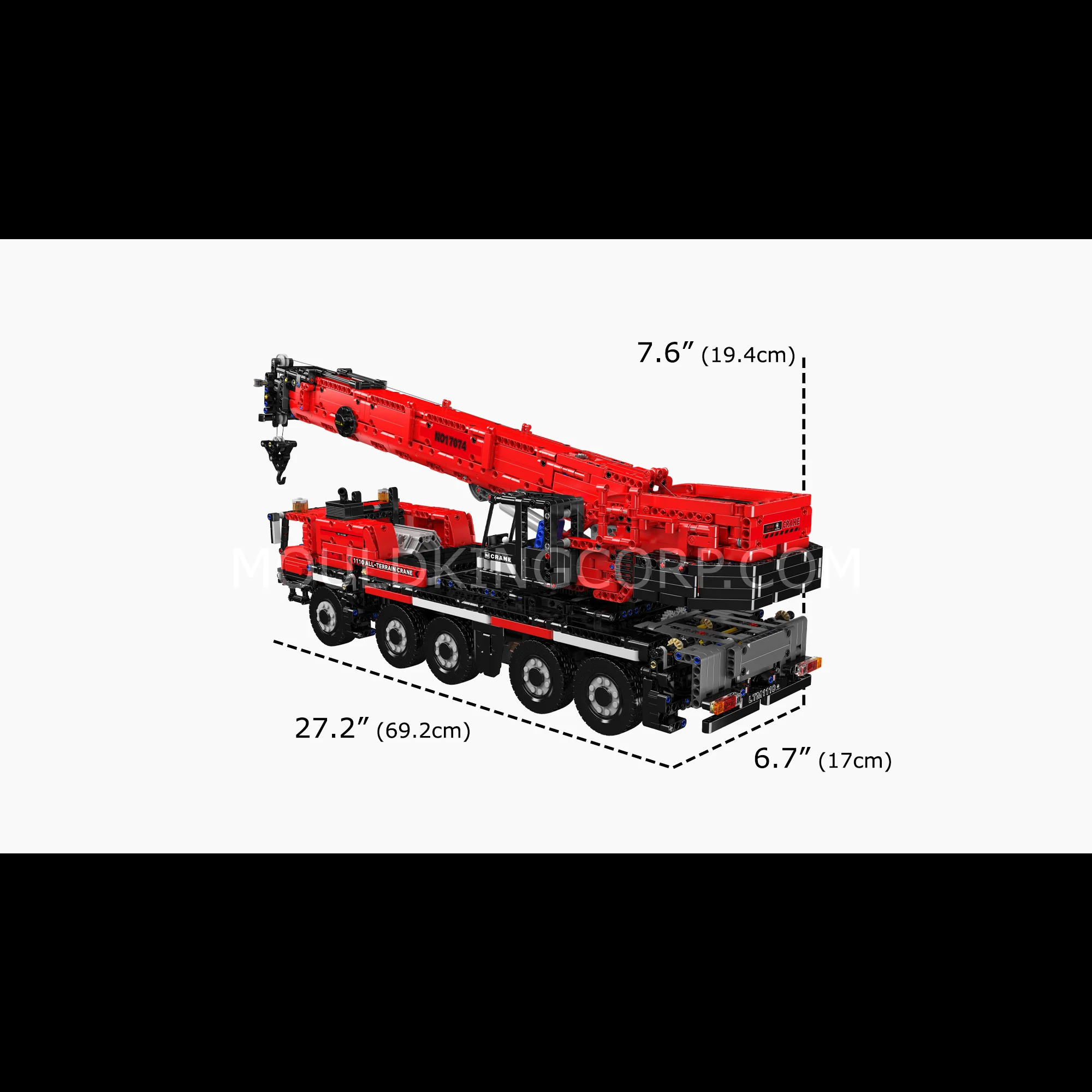 Mould King 17073/17074 LTM 1110 Mobile Crane Building Set | 3,218 Pcs - Image 12