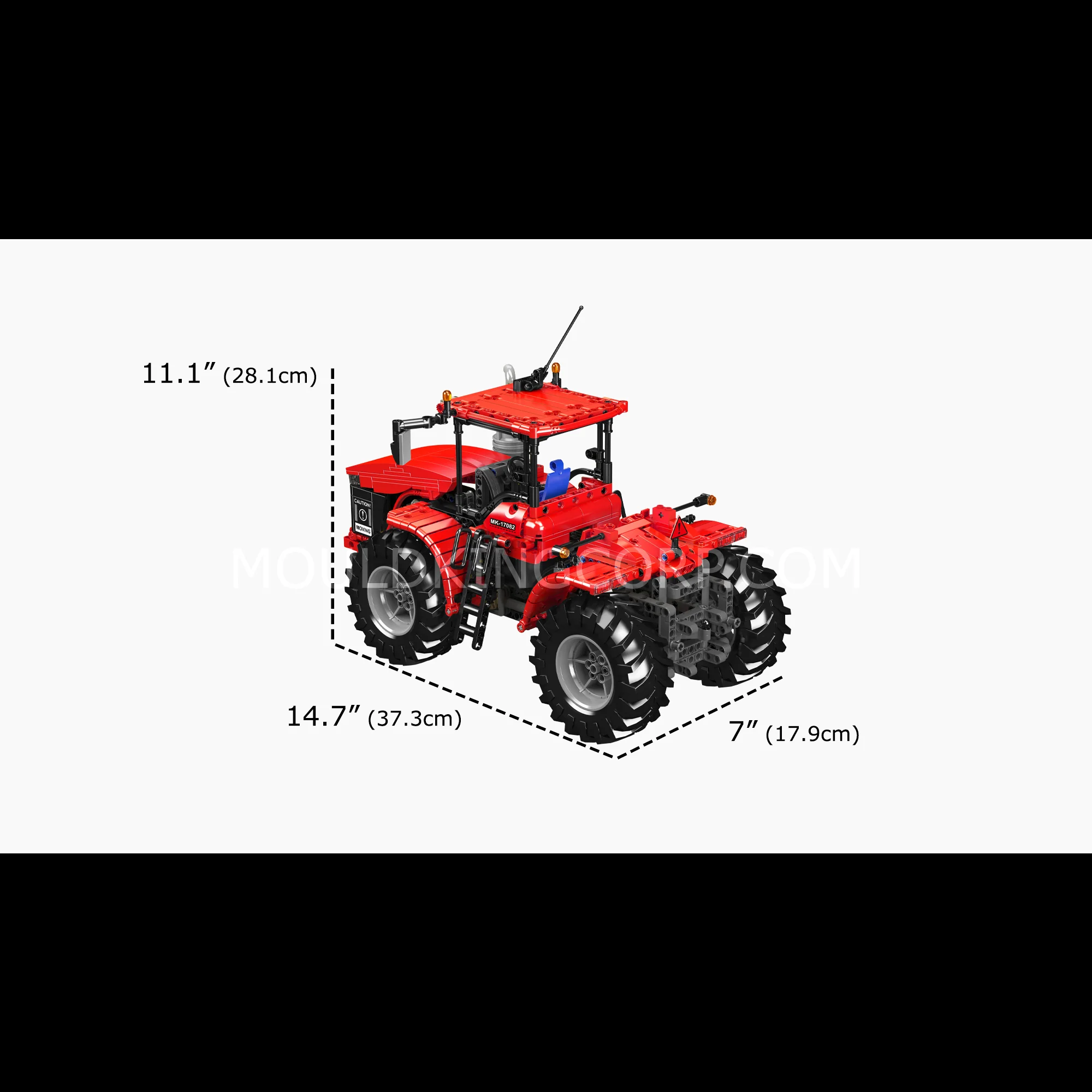Mould King 17081/17082 Challenger Articulated Tractor Building Set | 1,300 Pcs - Image 12