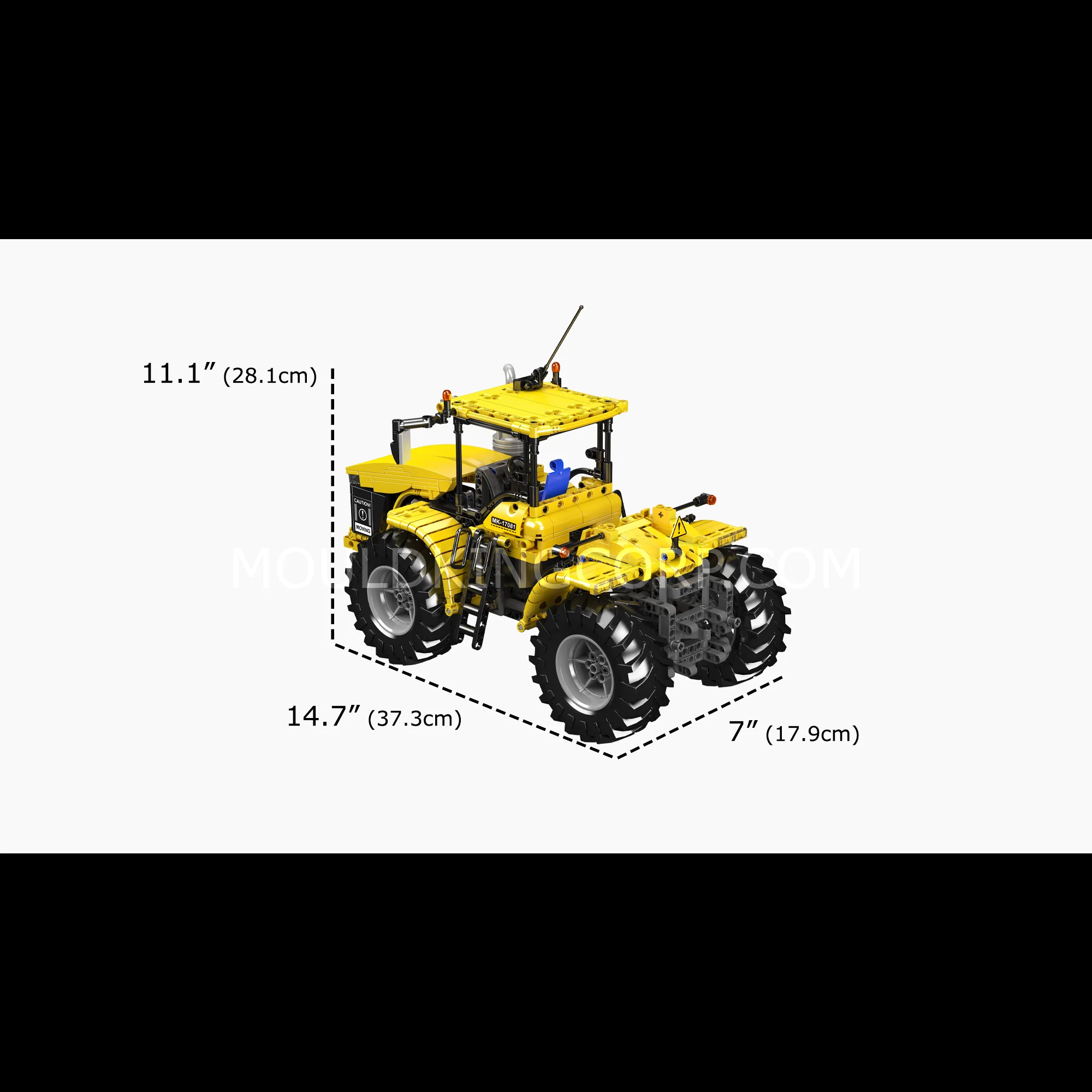 Mould King 17081/17082 Challenger Articulated Tractor Building Set | 1,300 Pcs - Image 6