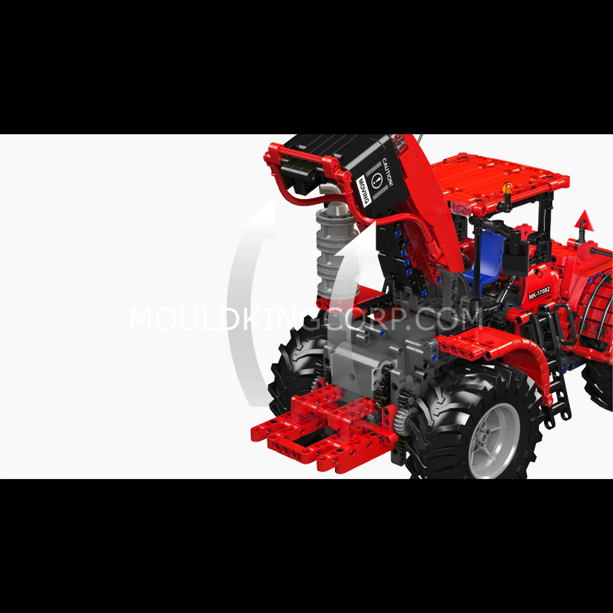 Mould King 17081/17082 Challenger Articulated Tractor Building Set | 1,300 Pcs - Image 8