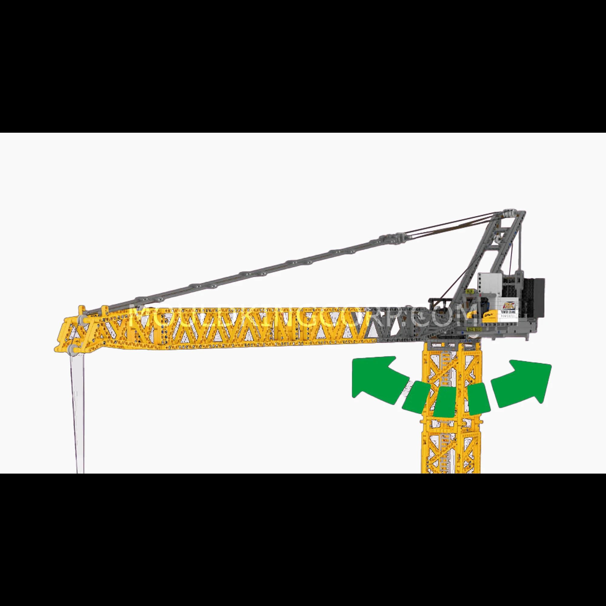 Mould King 17096 Luffing Jib Tower Crane Building Set | 2,565 Pcs - Image 5