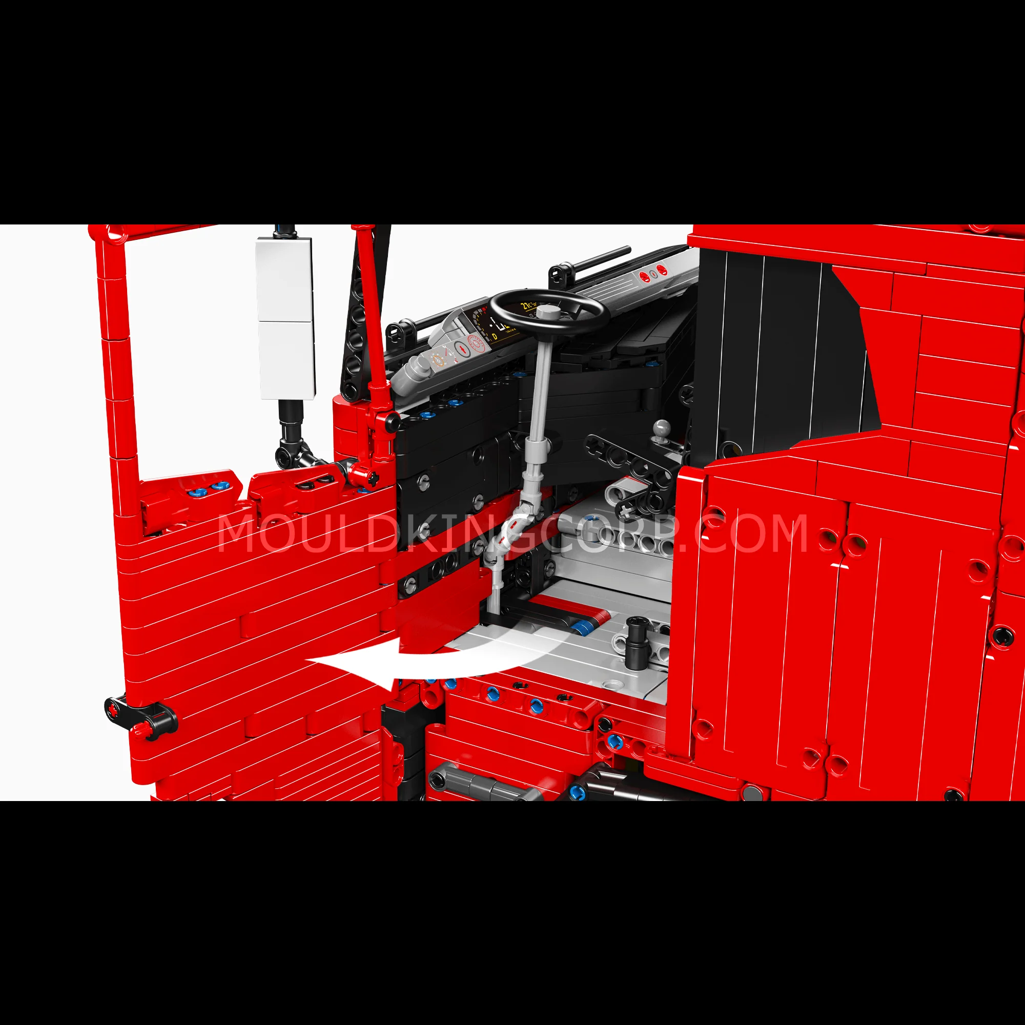 Mould King 19015+19015T FH16 Remote Controlled Pneumatic Tractor and Trailer Building Sets - Image 3