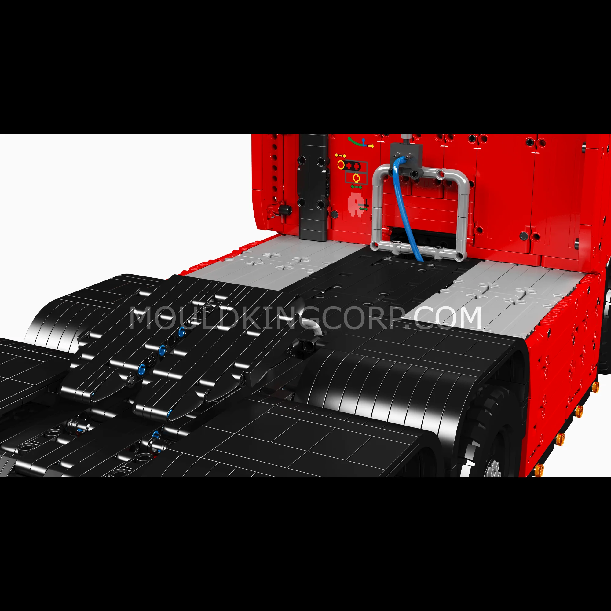 Mould King 19015+19015T FH16 Remote Controlled Pneumatic Tractor and Trailer Building Sets - Image 6