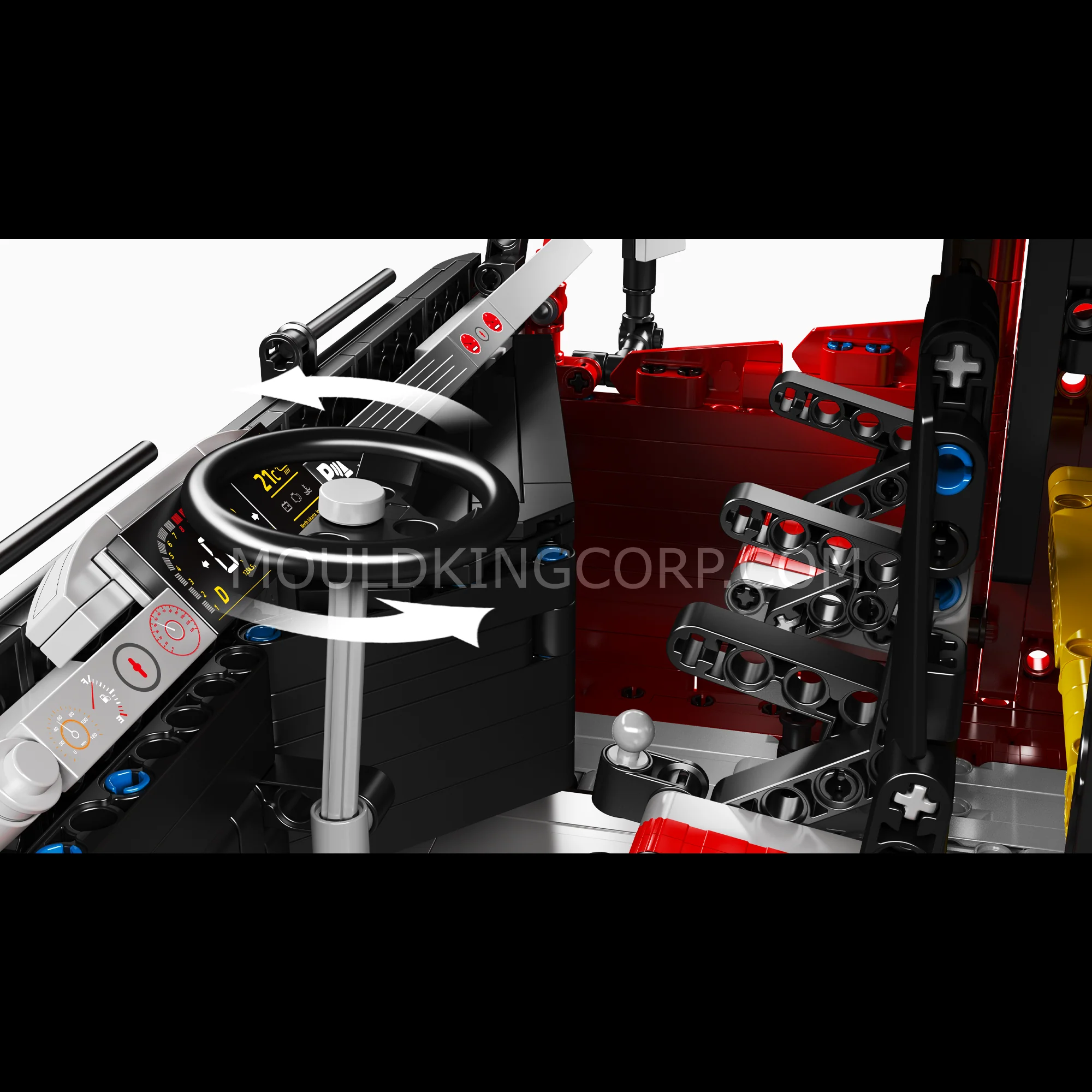 Mould King 19015 FH16 Remote Controlled Pneumatic Tractor Truck Building Set | 4,608 Pcs - Image 4