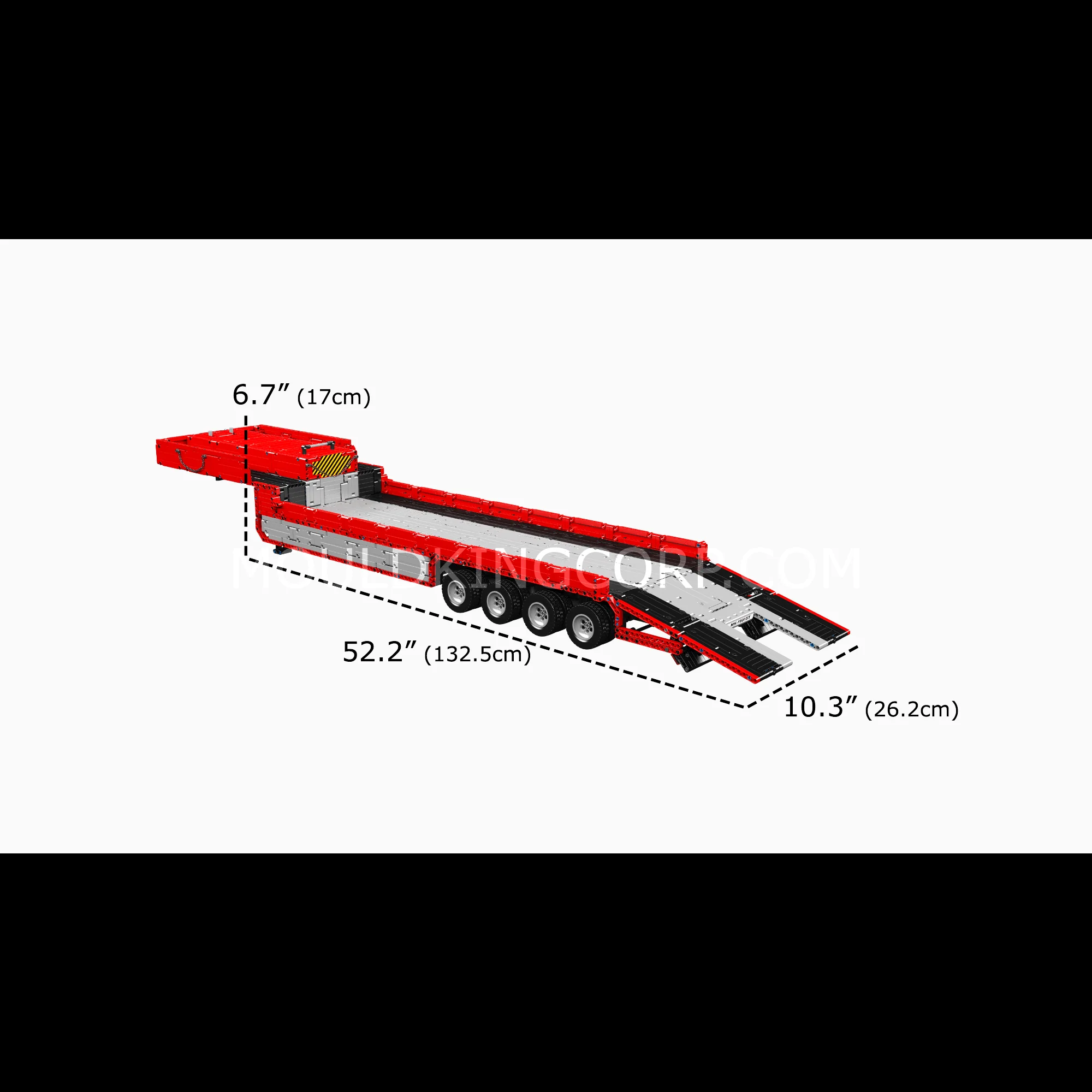 MOULD KING 19015T FH16 Pneumatic Tractor Trailer Building Set | 3,399 Pcs - Image 6