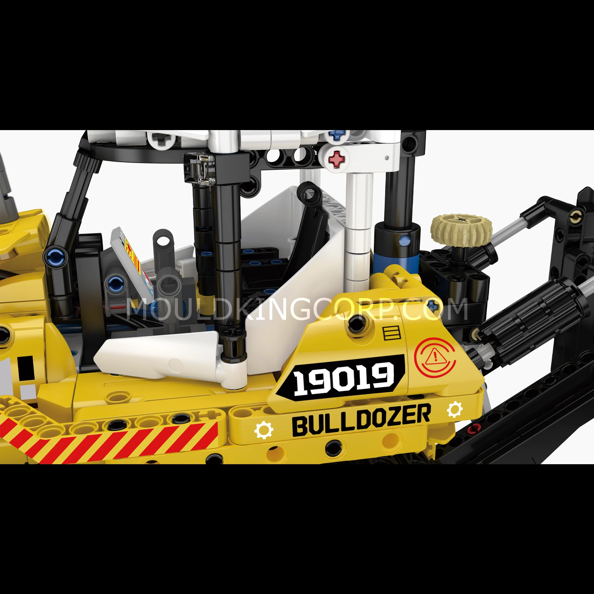 Mould King 19019 PR756 Bulldozer Pneumatic Engineering Construction Building Set | 1,200 Pcs - Image 2