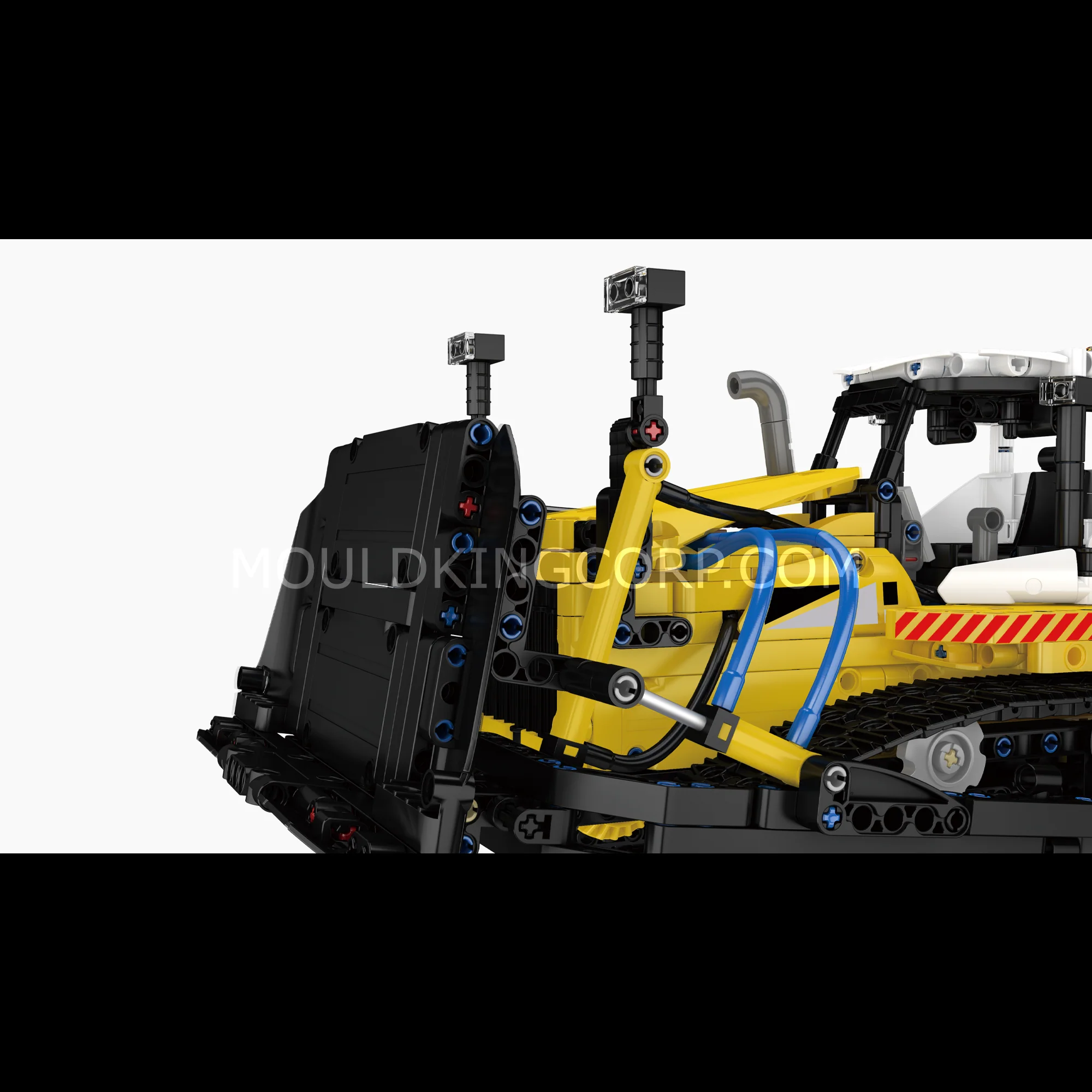 Mould King 19019 PR756 Bulldozer Pneumatic Engineering Construction Building Set | 1,200 Pcs - Image 3