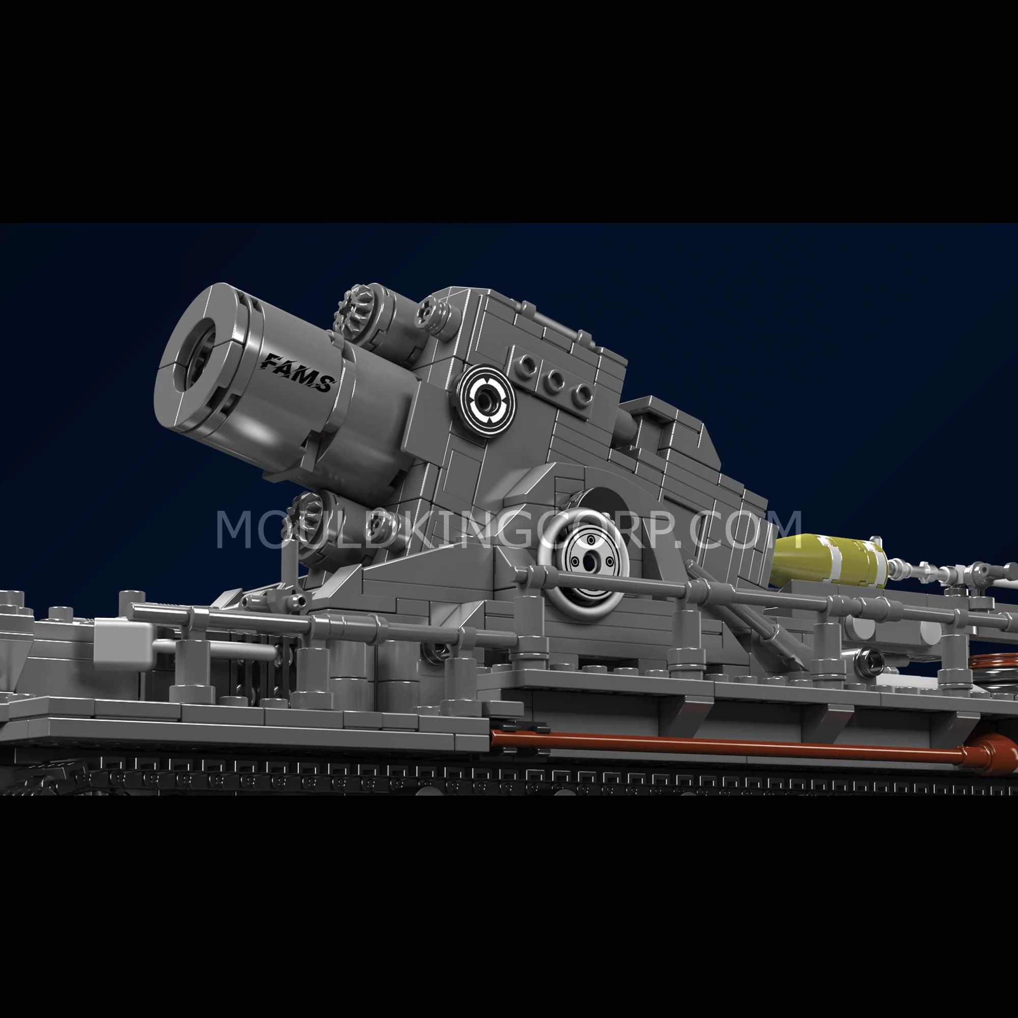 Mould King 20028 Remote Controlled Karl Mortar Tank Building Set | 1,648 Pcs - Image 2