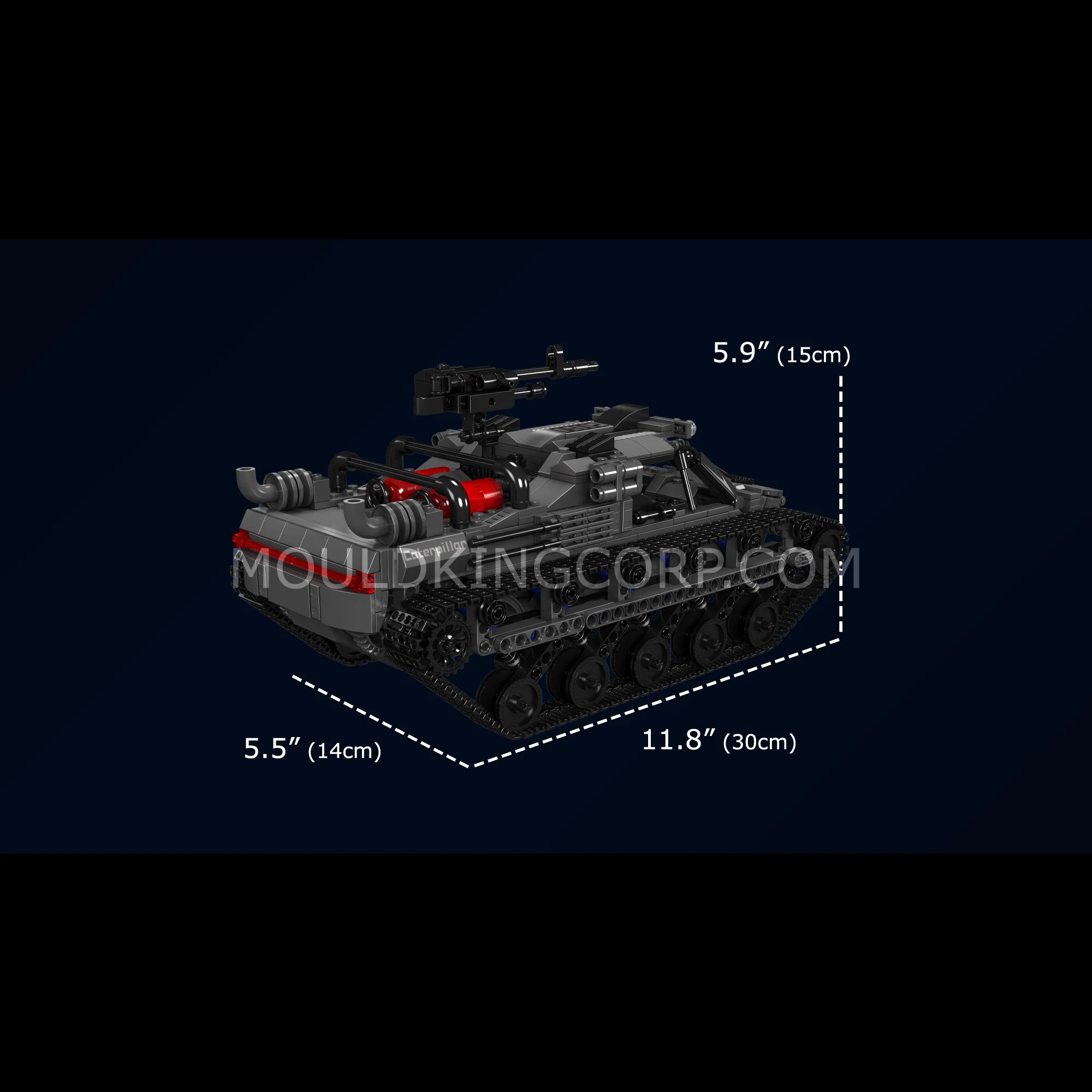 Mould King 20030 EV2 All-Terrain Tracked Vehicle | 1,046 Pcs - Image 6