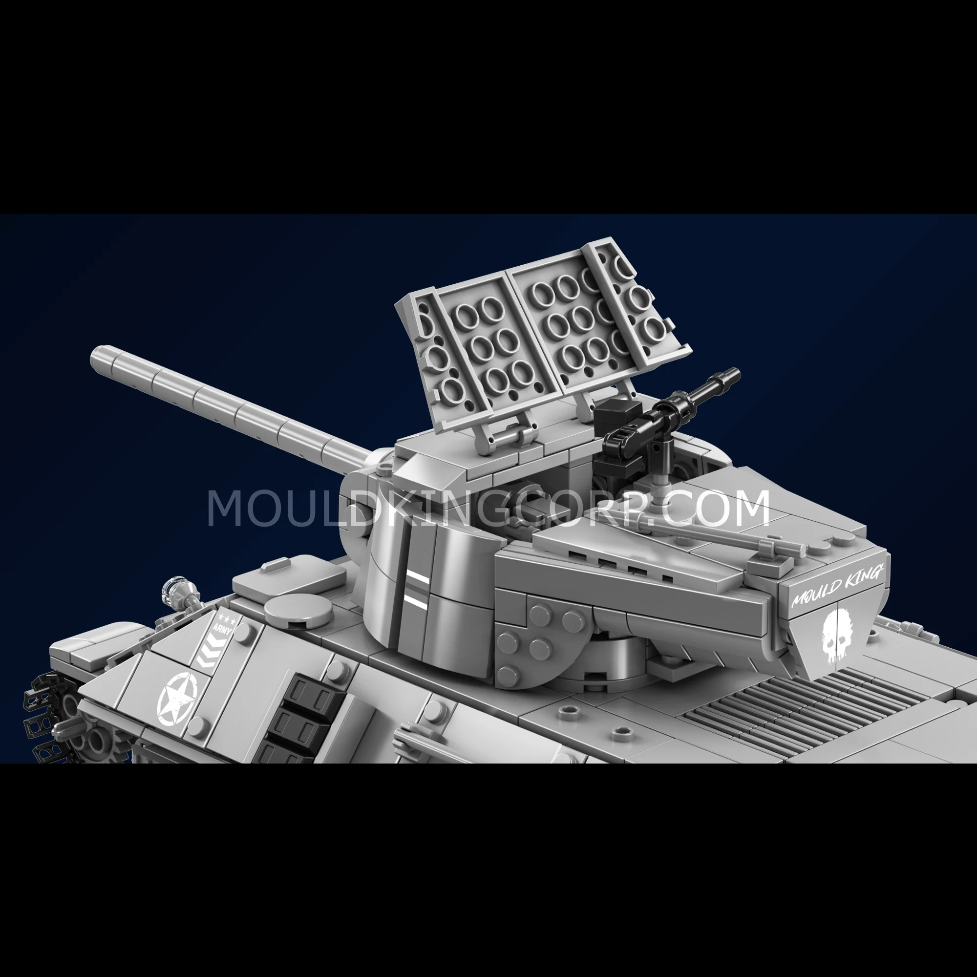 Mould King 20034 Pershing Heavy Tank Building Set | 1,057 Pcs - Image 4