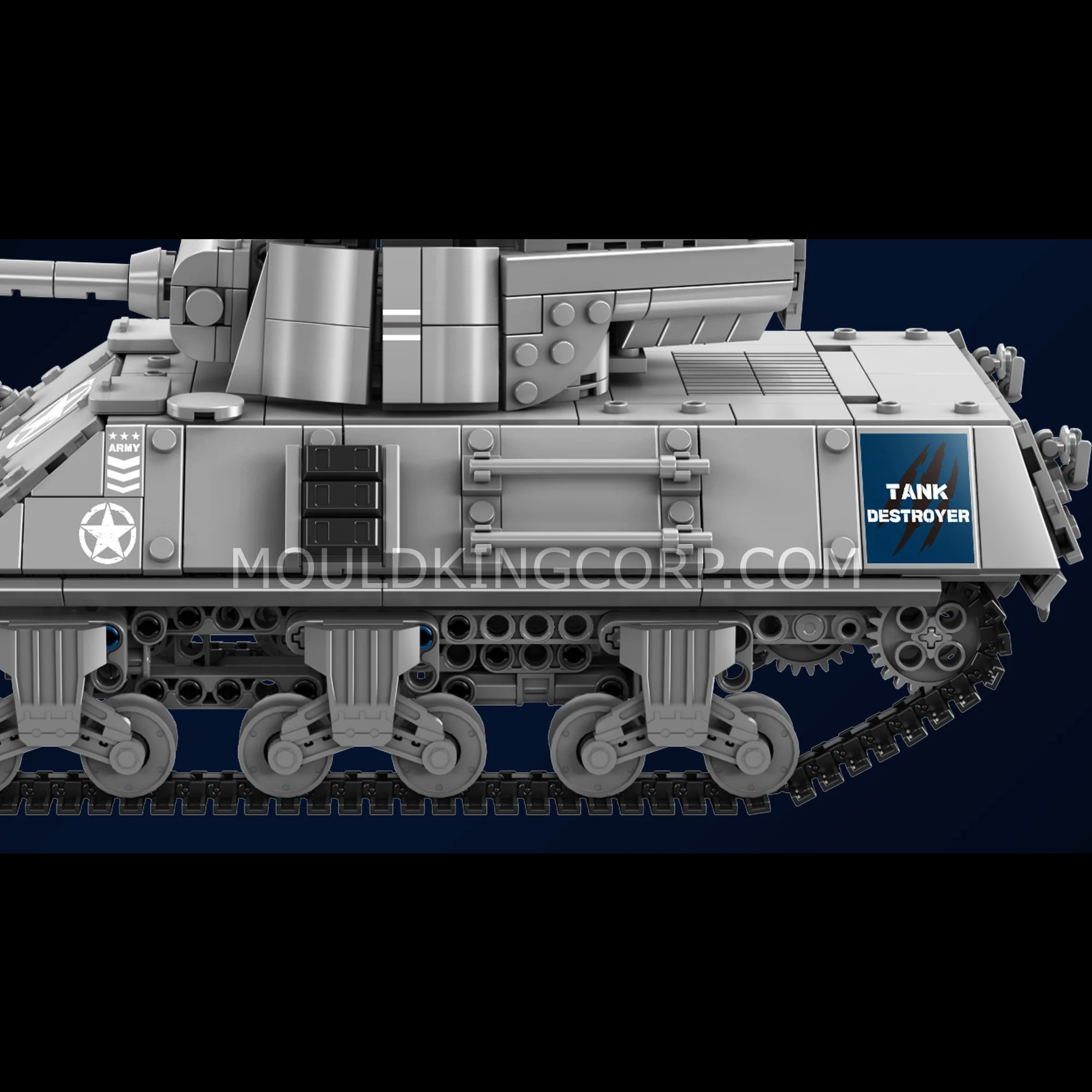 Mould King 20034 Pershing Heavy Tank Building Set | 1,057 Pcs - Image 5