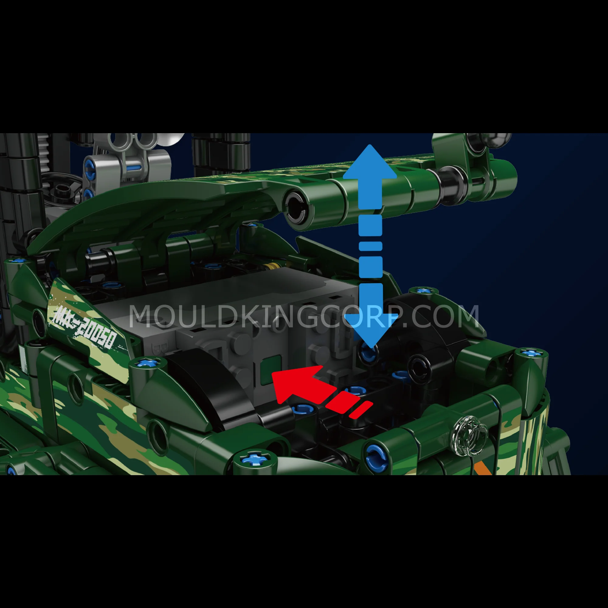Mould King 20050 All-Terrain Forklift Building Set | 1,312 PCS - Image 2