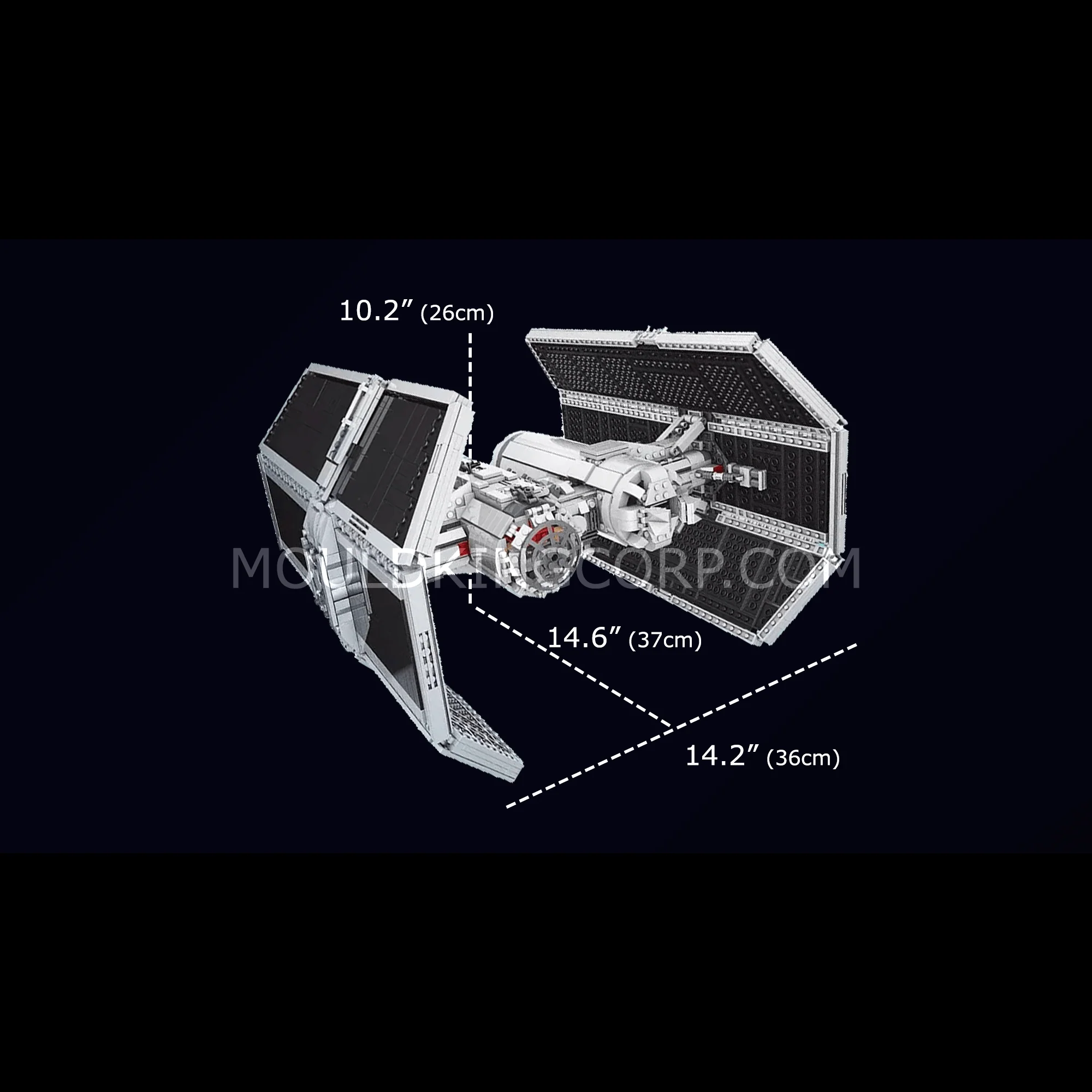 MOULD KING 21048 Twin Ion Engine Fighter Model Building Set | 3,616 PCS - Image 6