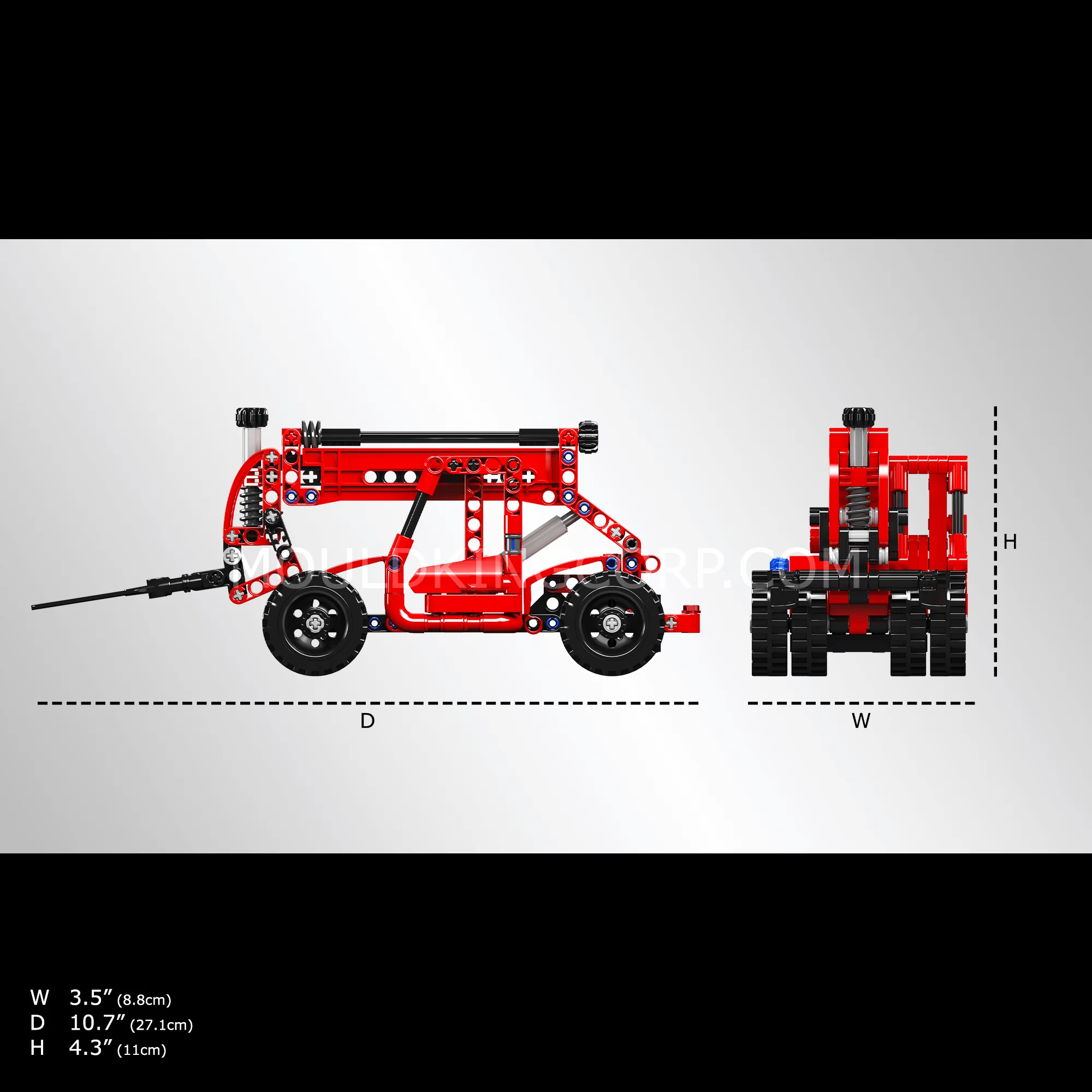Mould King 24016 Telehandler Building Toy Set | 218 PCS - Image 5