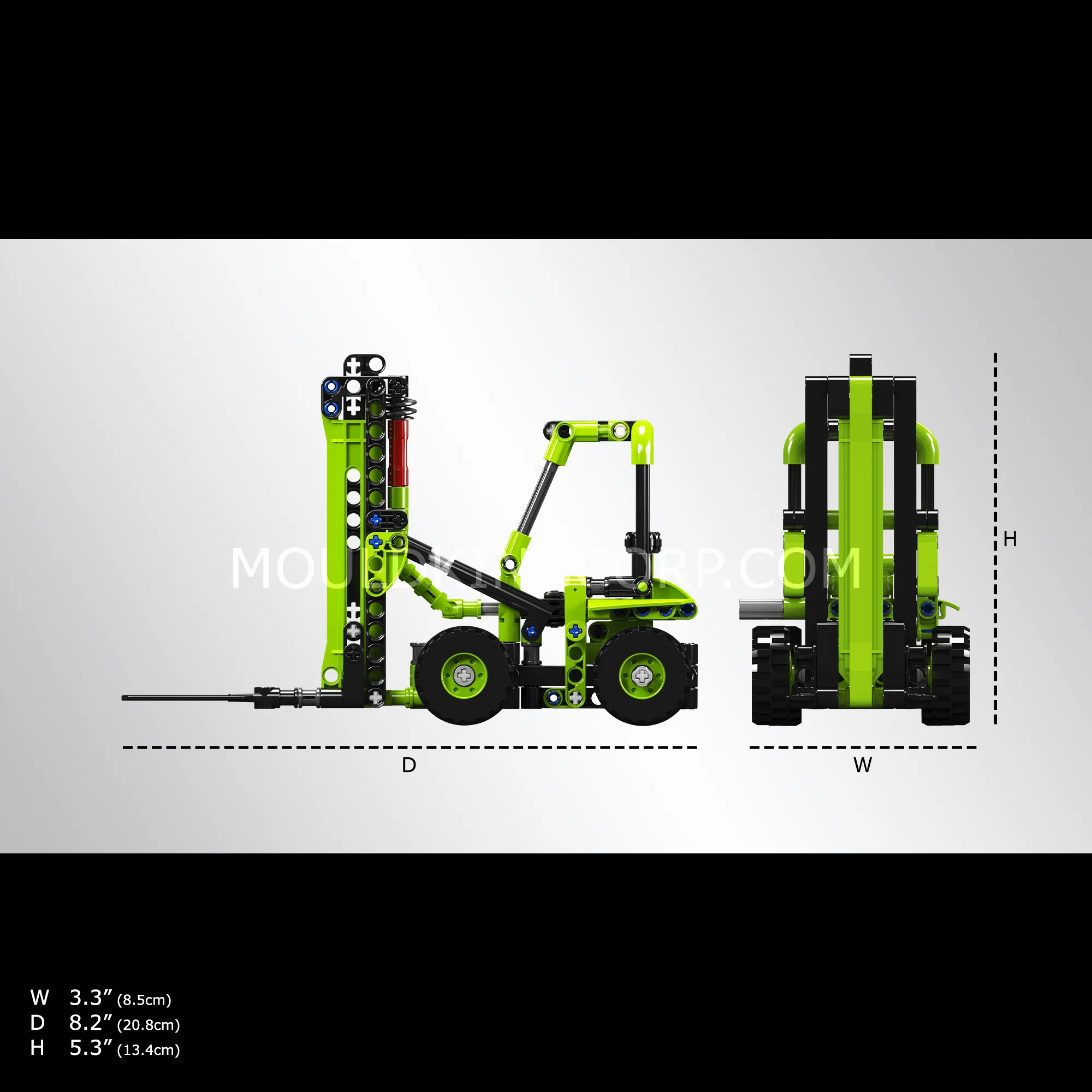 Mould King 24017 Forklift Workshop Loading Vehicle Building Toy Set | 219 PCS - Image 5