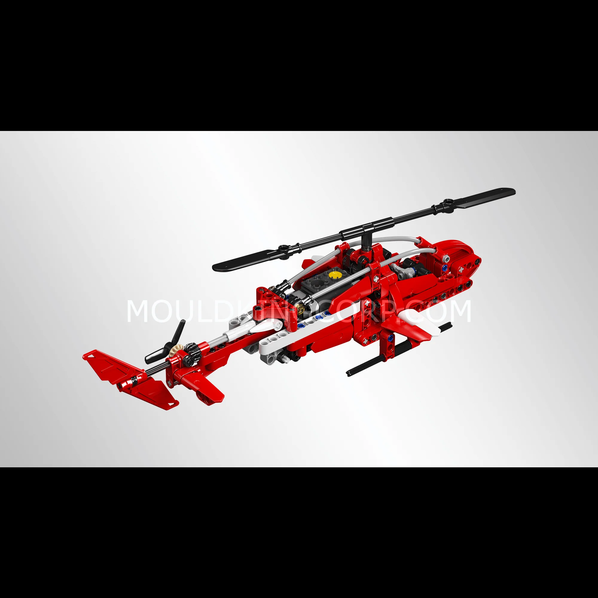 Mould King 24022 Sparrow Helicopter Building Toy Set | 266 PCS - Image 2
