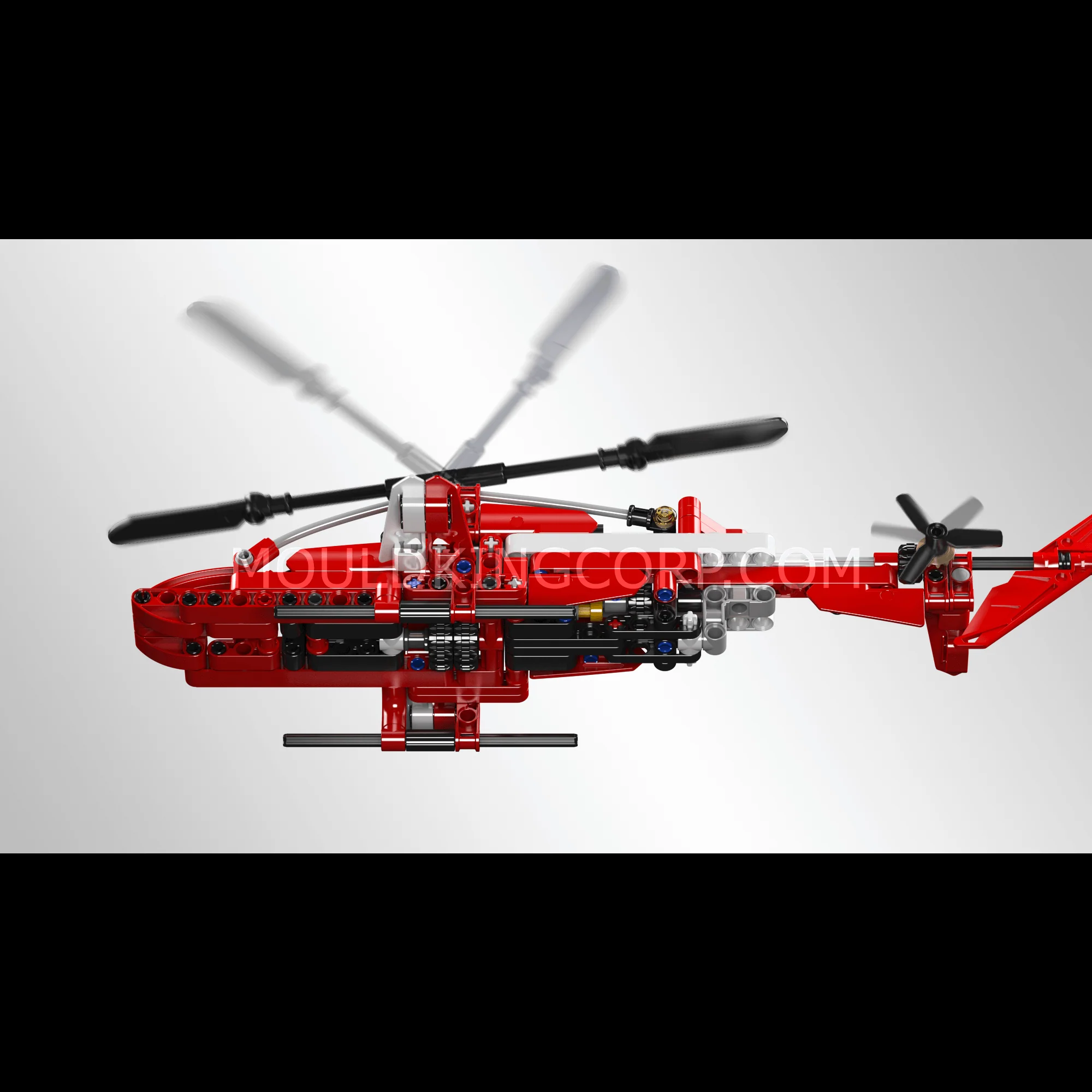 Mould King 24022 Sparrow Helicopter Building Toy Set | 266 PCS - Image 4