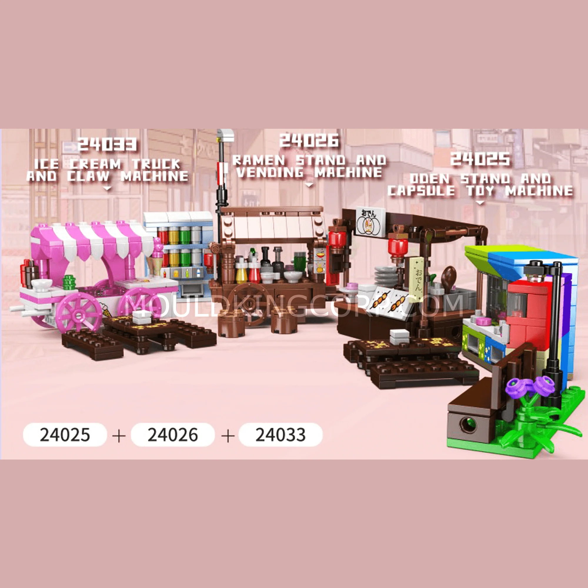 Mould King 24026 Ramen Stand & Vending Machine Building Set | 256 Pcs - Image 8