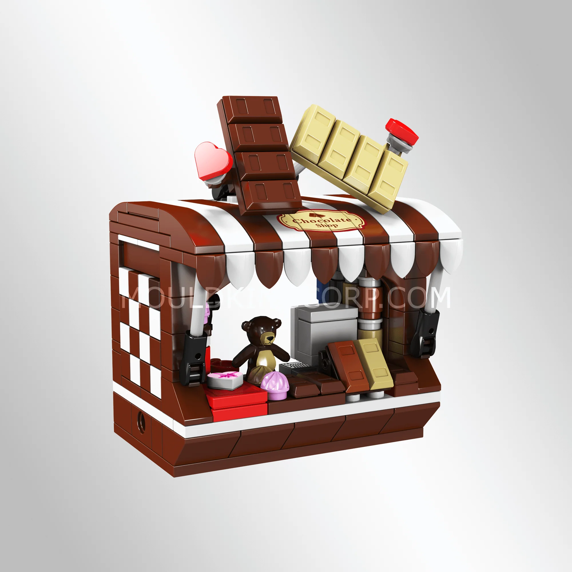 Mould King 24027 Chocolate Shop Building Toy Set | 255 Pcs - Image 2