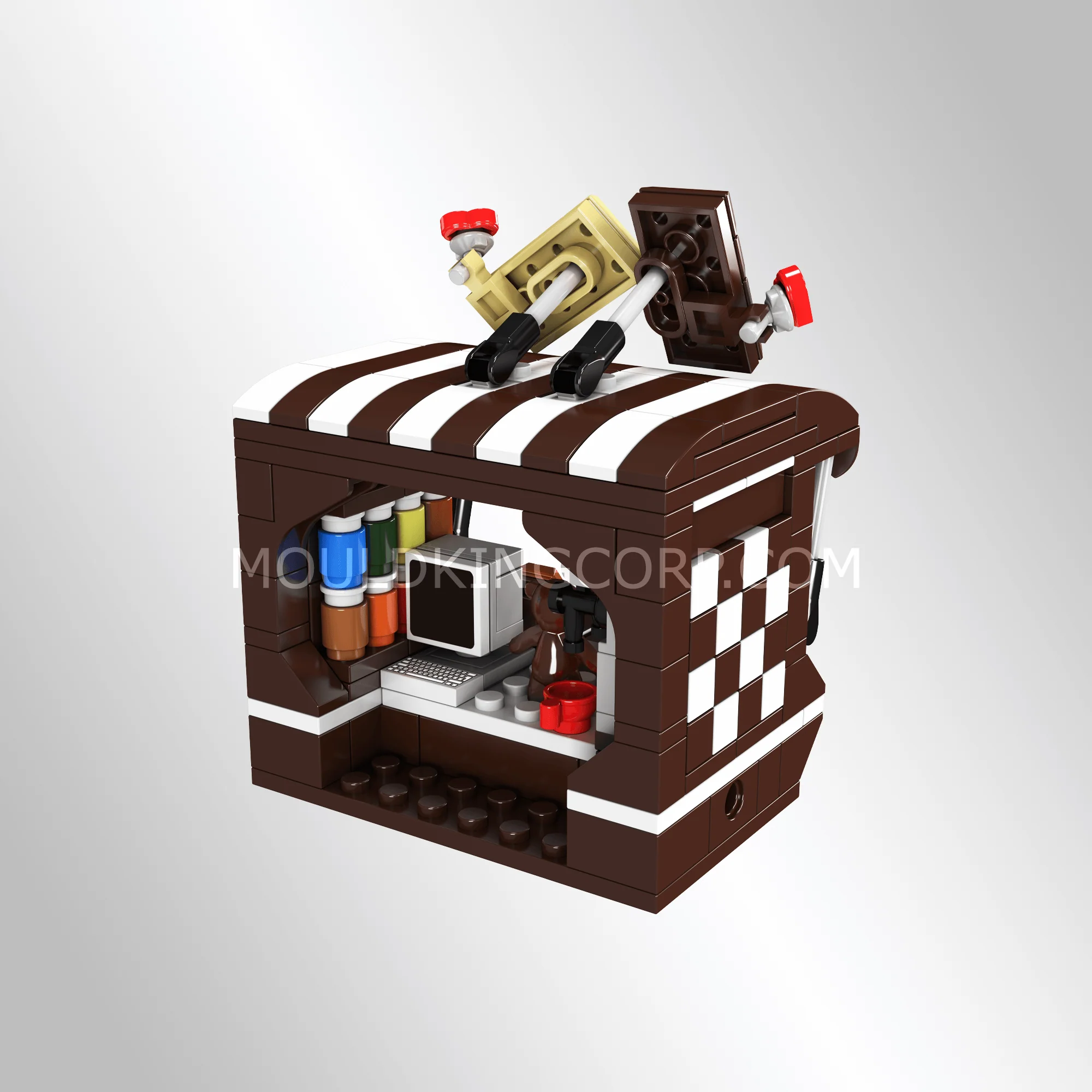 Mould King 24027 Chocolate Shop Building Toy Set | 255 Pcs - Image 3