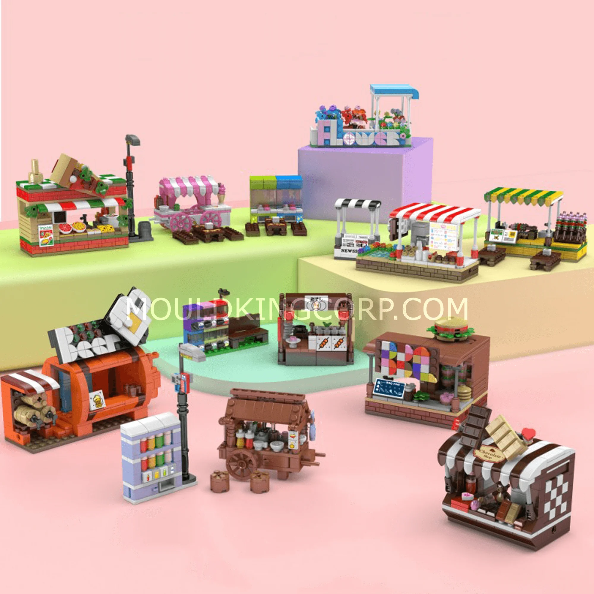 Mould King 24028 BBQ Stand Building Toy Set | 249 Pcs - Image 6
