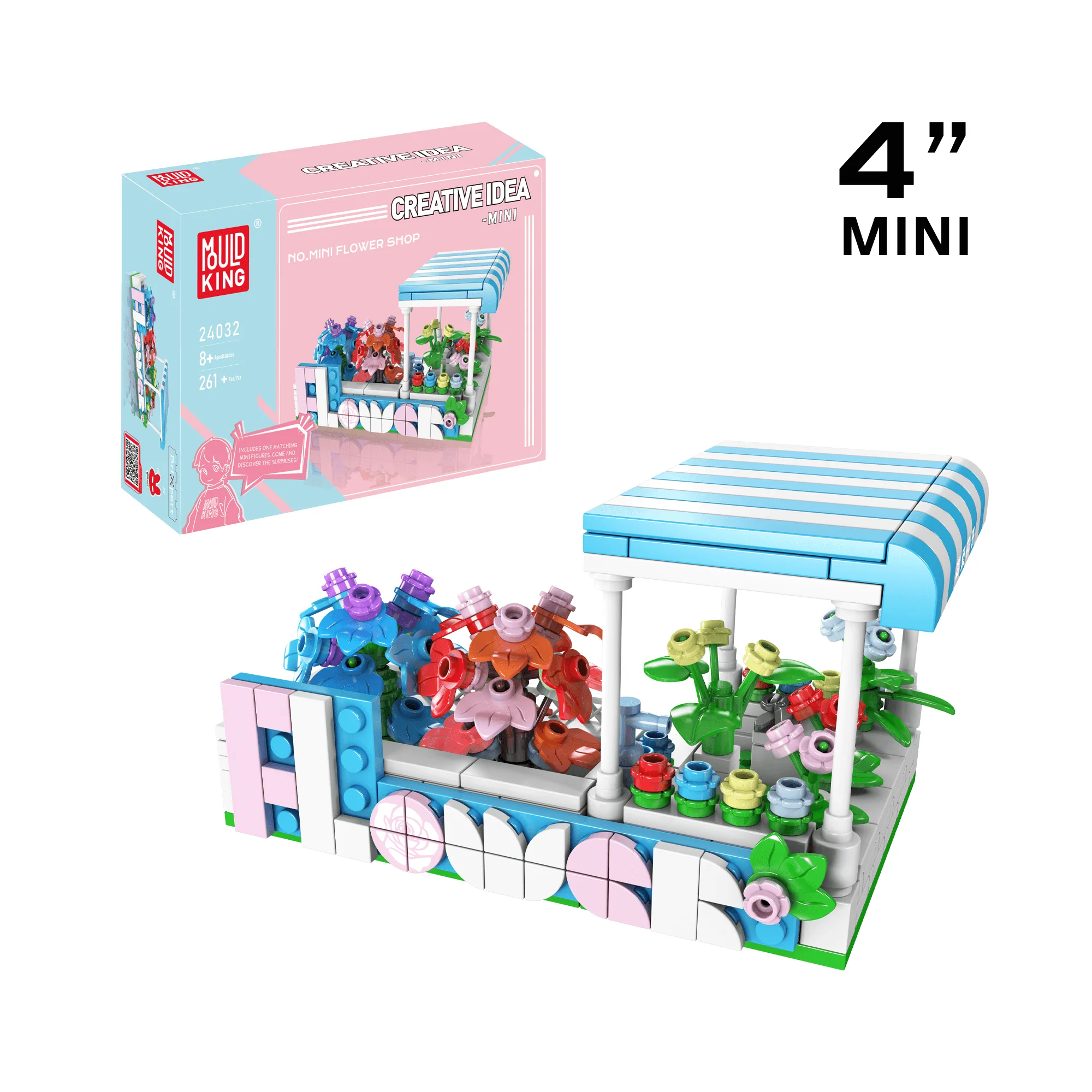 Mould King 24032 Flower Shop Buidling Toy Set | 261 Pcs