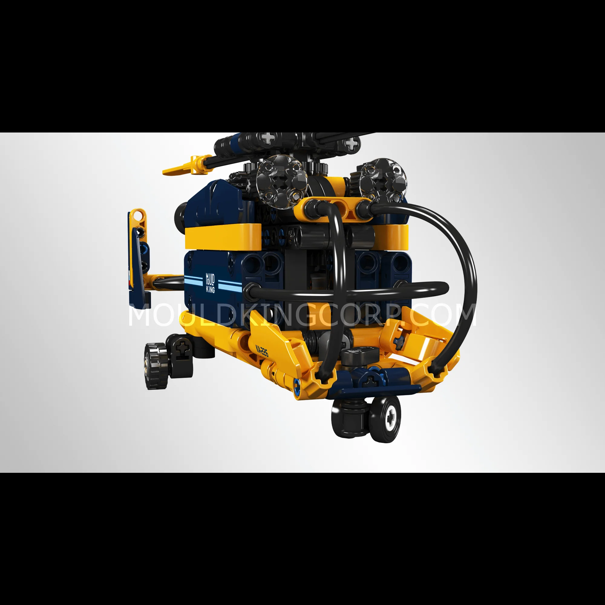Mould King 24048 Coaxial Counter-rotating Helicopter Model Building Set | 274 Pcs - Image 3