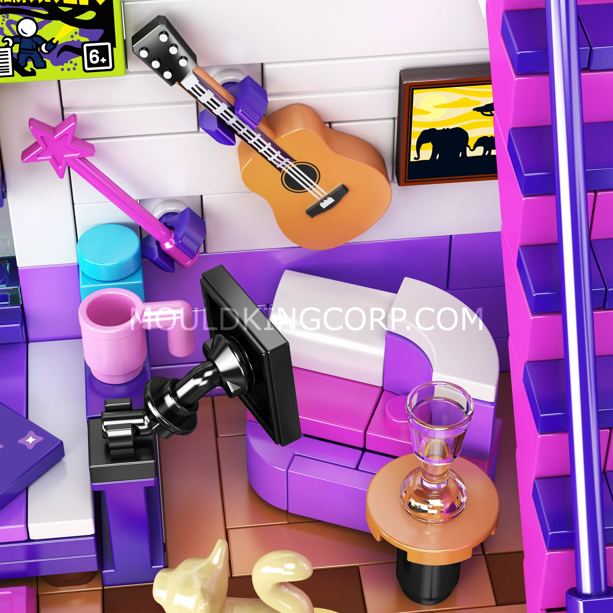 Mould King 24056 HOME Bedroom Building Set | 304 Pcs - Image 3