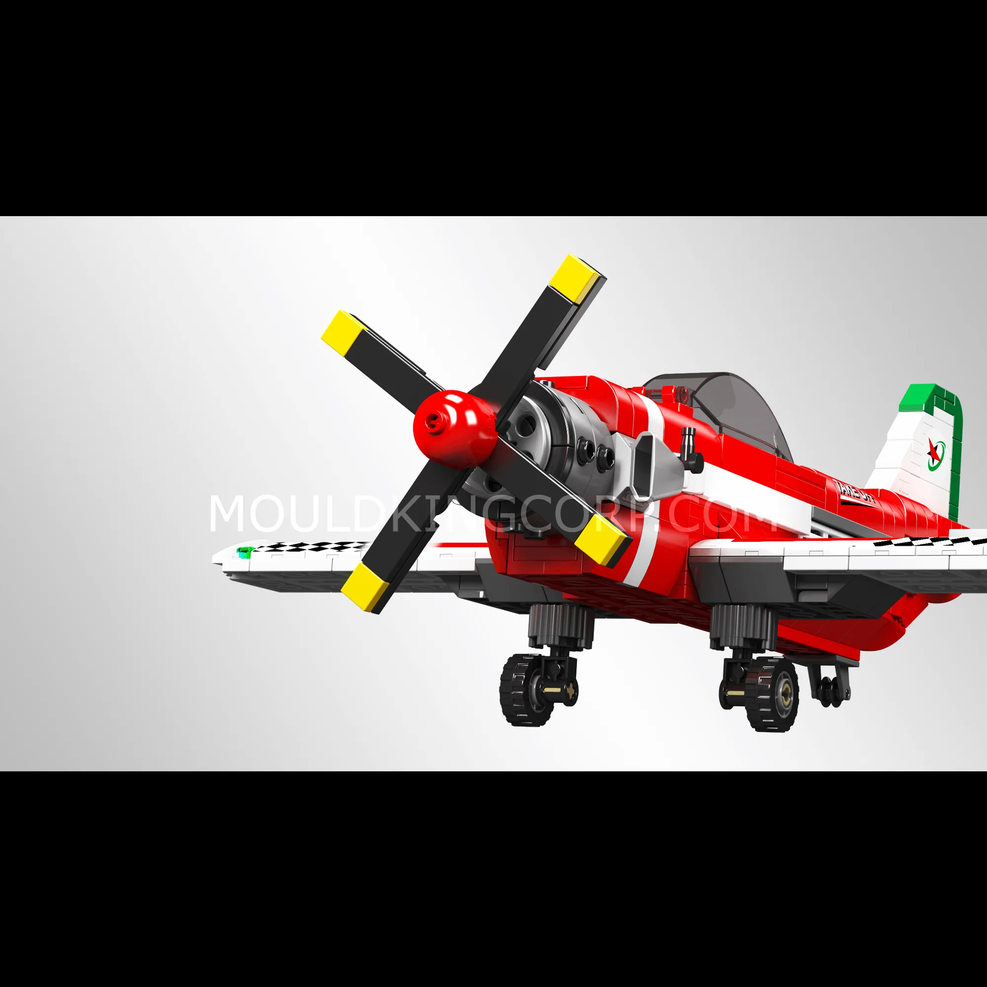 Mould King 24058 Racing Airplane Model Building Set | 470 Pcs - Image 3