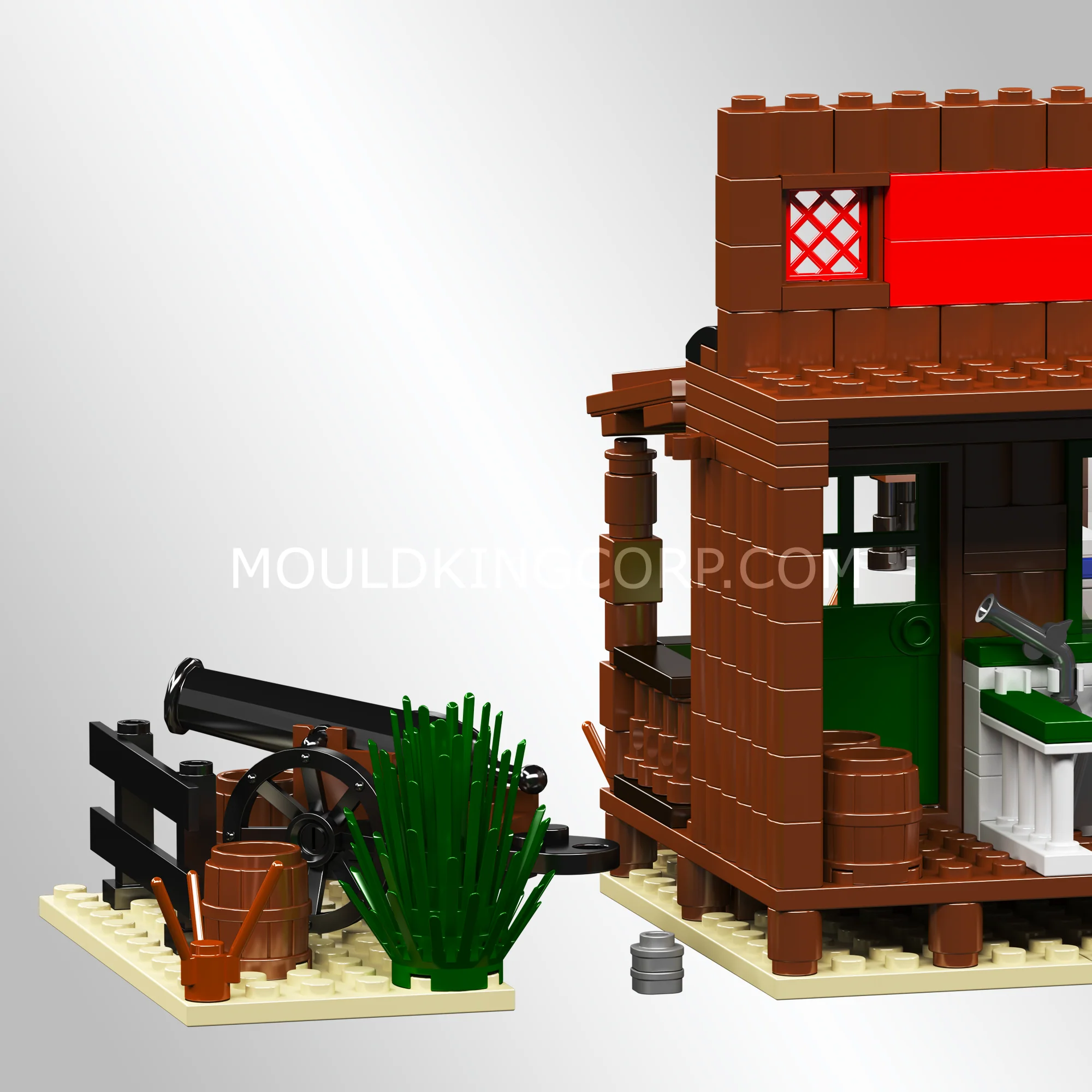 Mould King 24062 Wild West Bank Heist Scene Building Set | 693 Pcs - Image 2