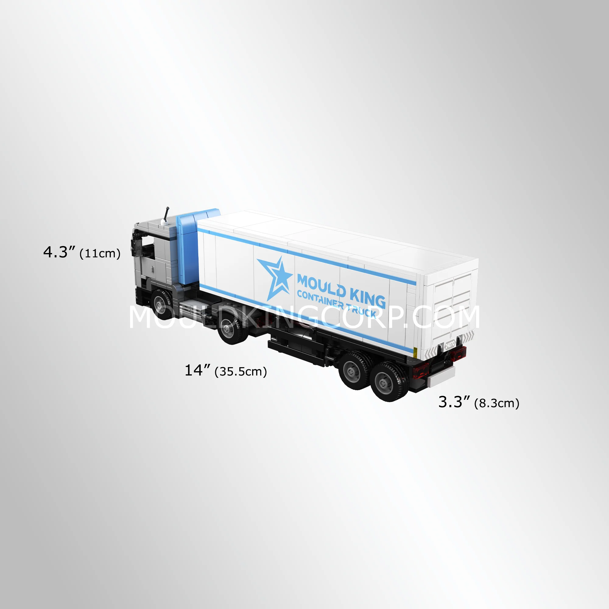 Mould King 24070 Container Truck Building Set | 548 Pcs - Image 5