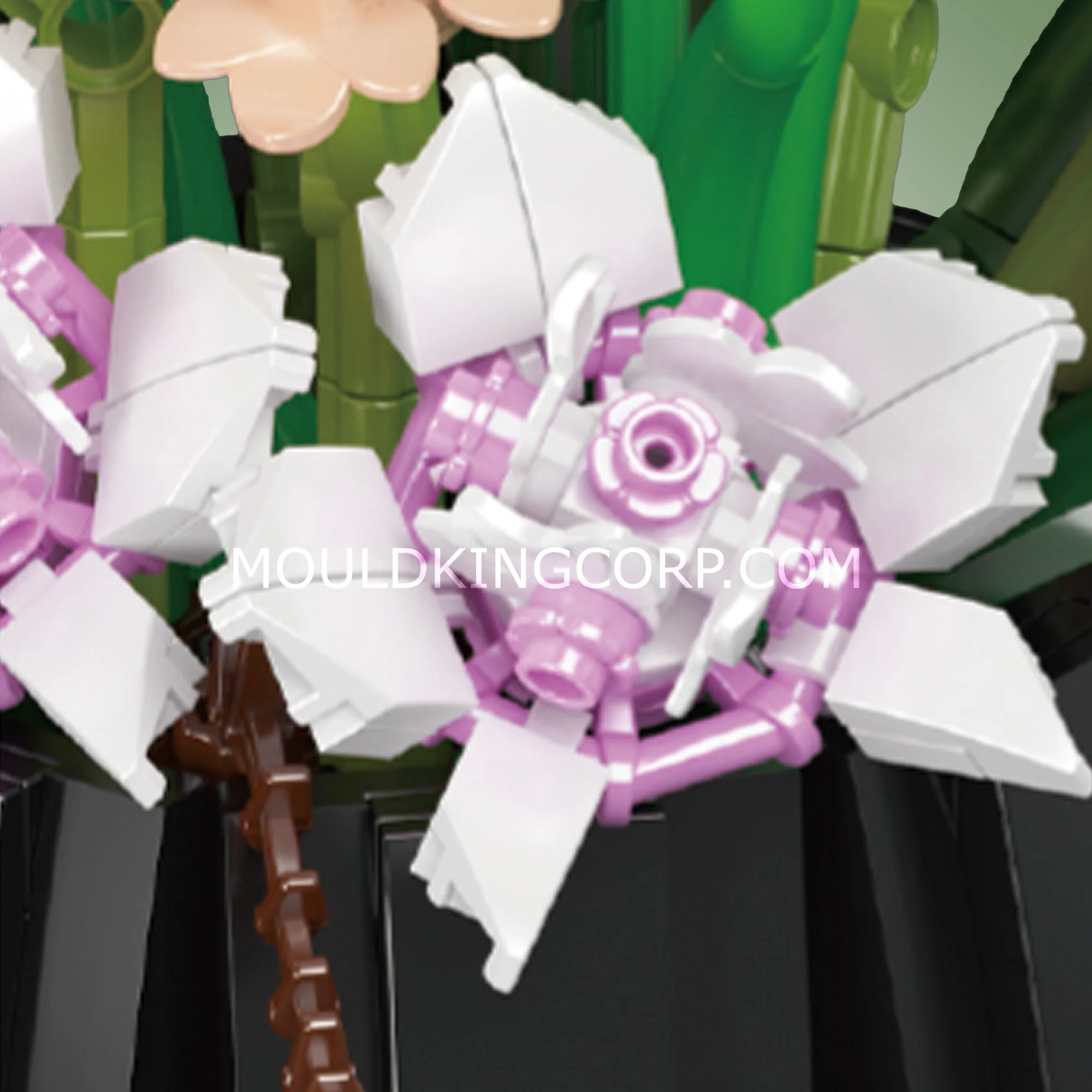 Mould King 24108 Orchid Bonsai Building Block Set | 1,014 Pcs - Image 5