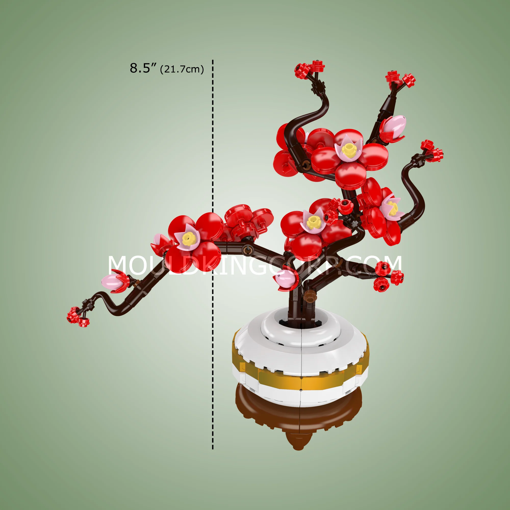 Mould King 24120 Plum Blossom Botanical Building Set | 393 Pcs - Image 6