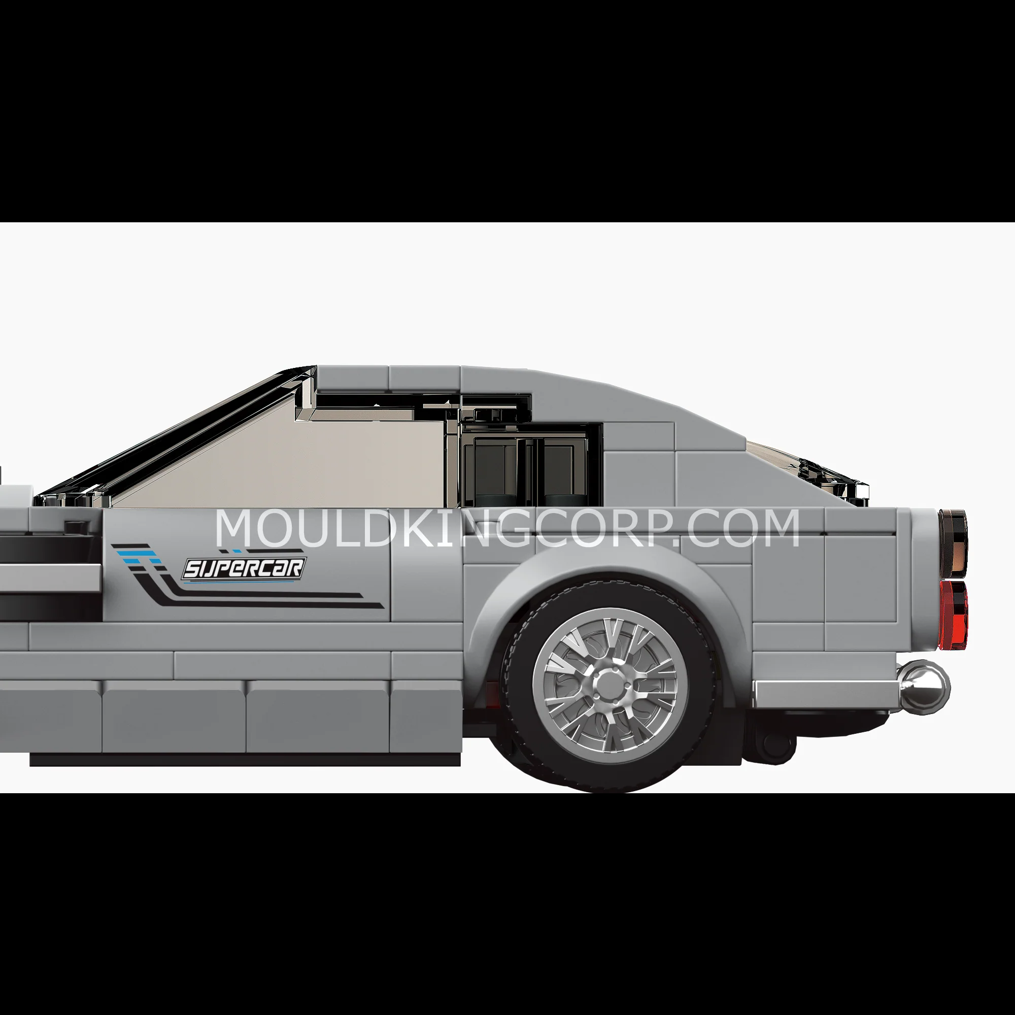 Mould King 27050 Silver Martin 007 Supercar Building Set | 348 Pcs - Image 3