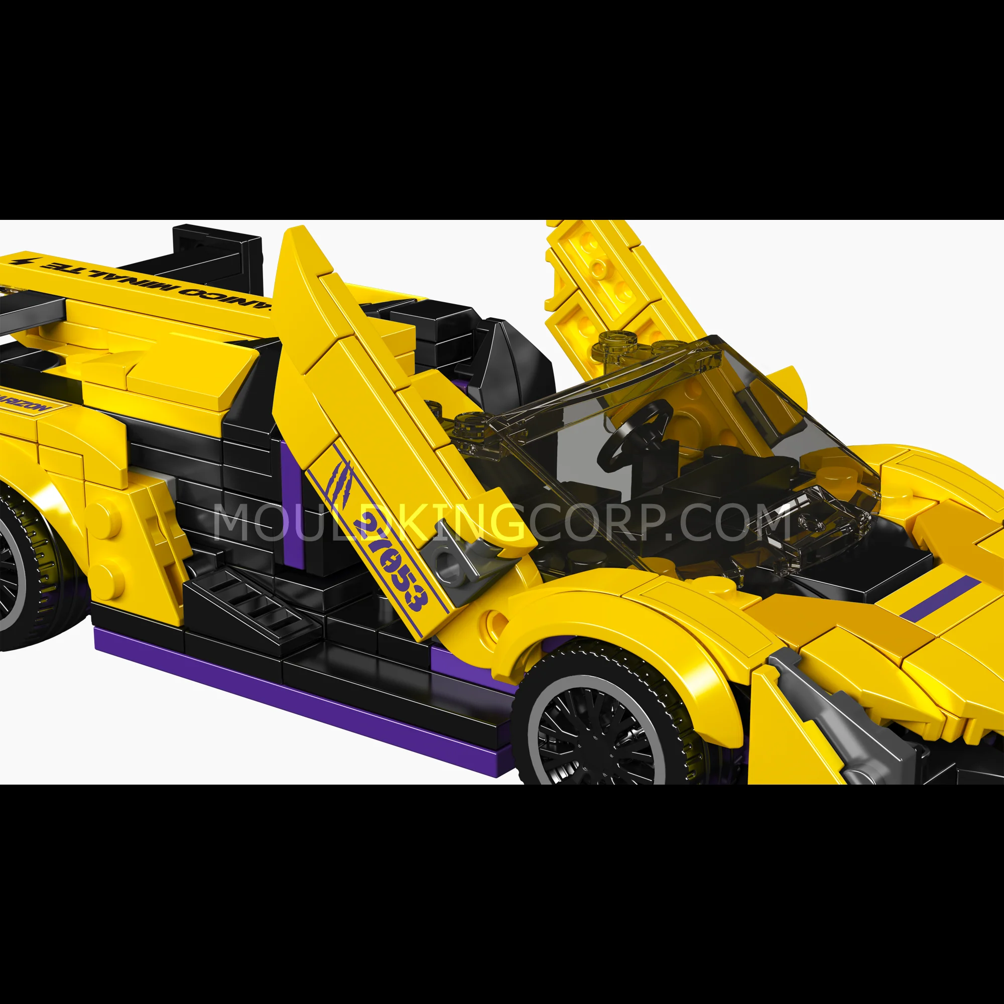 Mould King 27053 Lambo Veneno Hypercar Buildng Set | 365 Pcs - Image 3